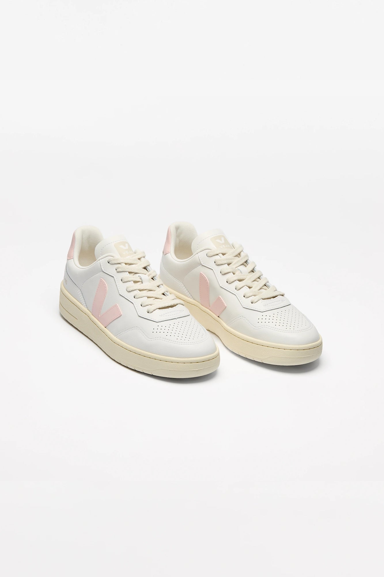 V-90 Leather White Petale Woman