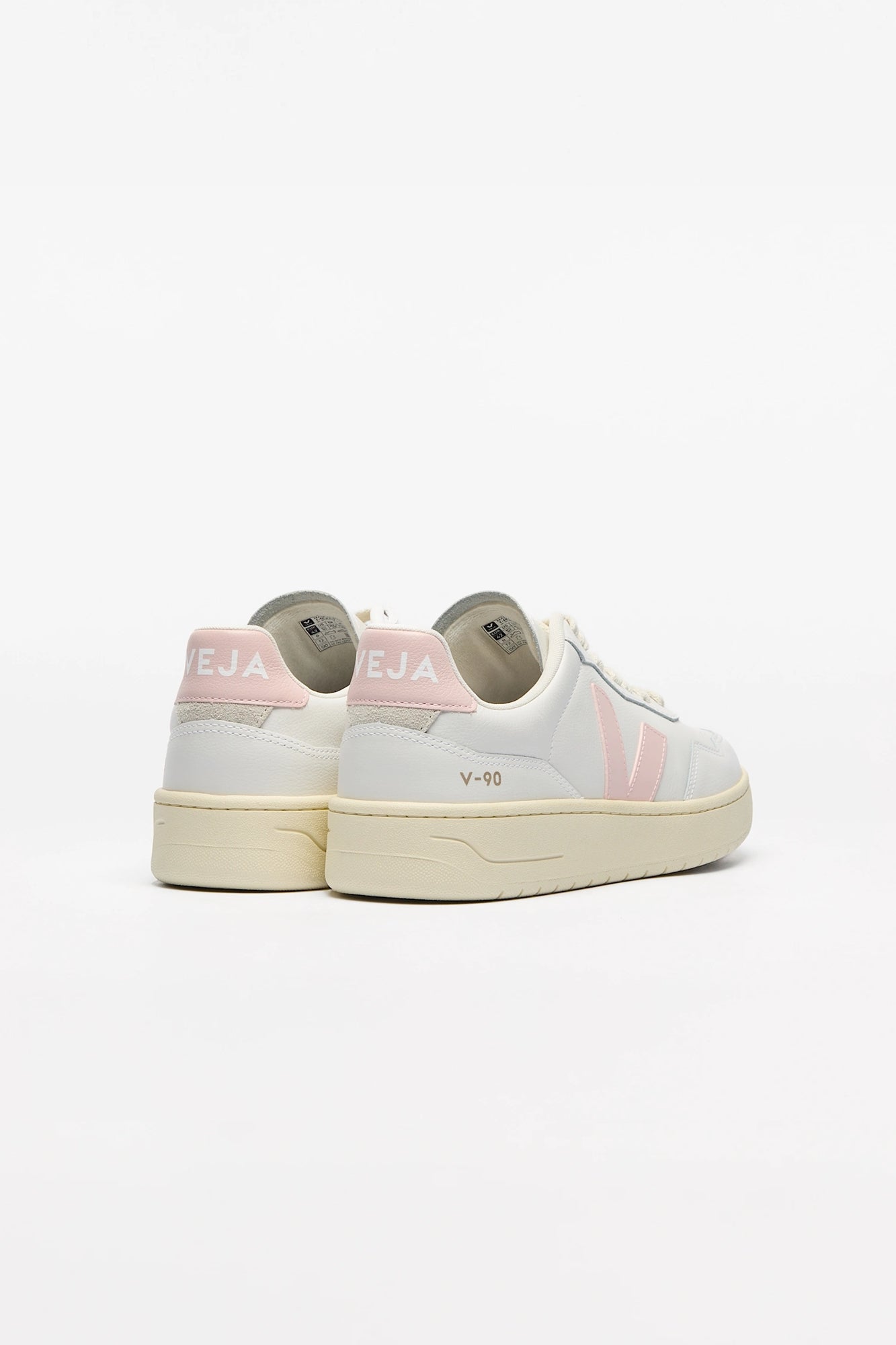V-90 Leather White Petale Woman
