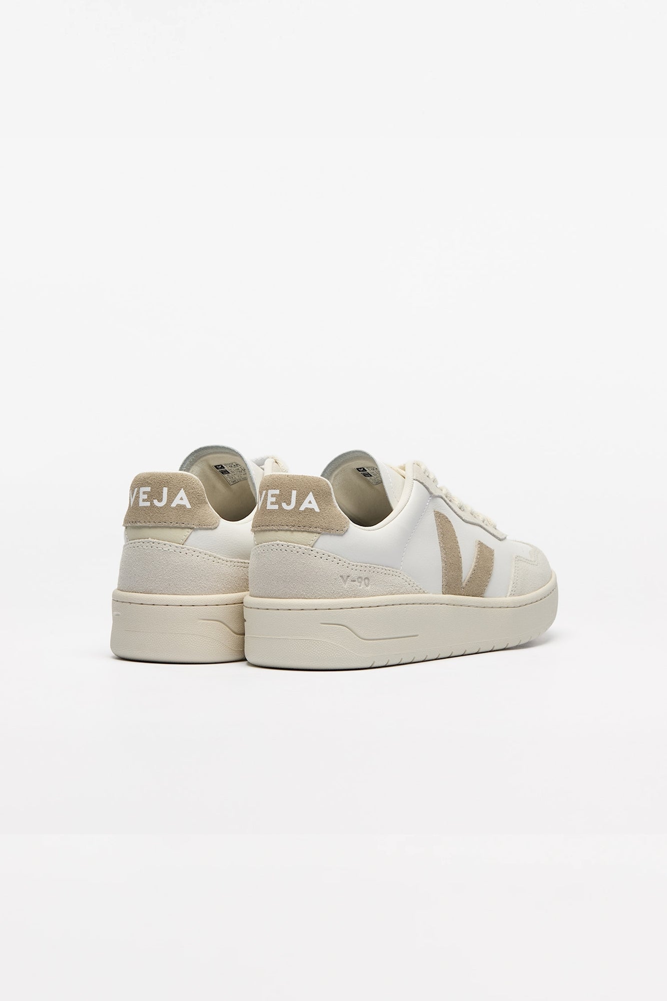 V-90 Leather White Taupe Man