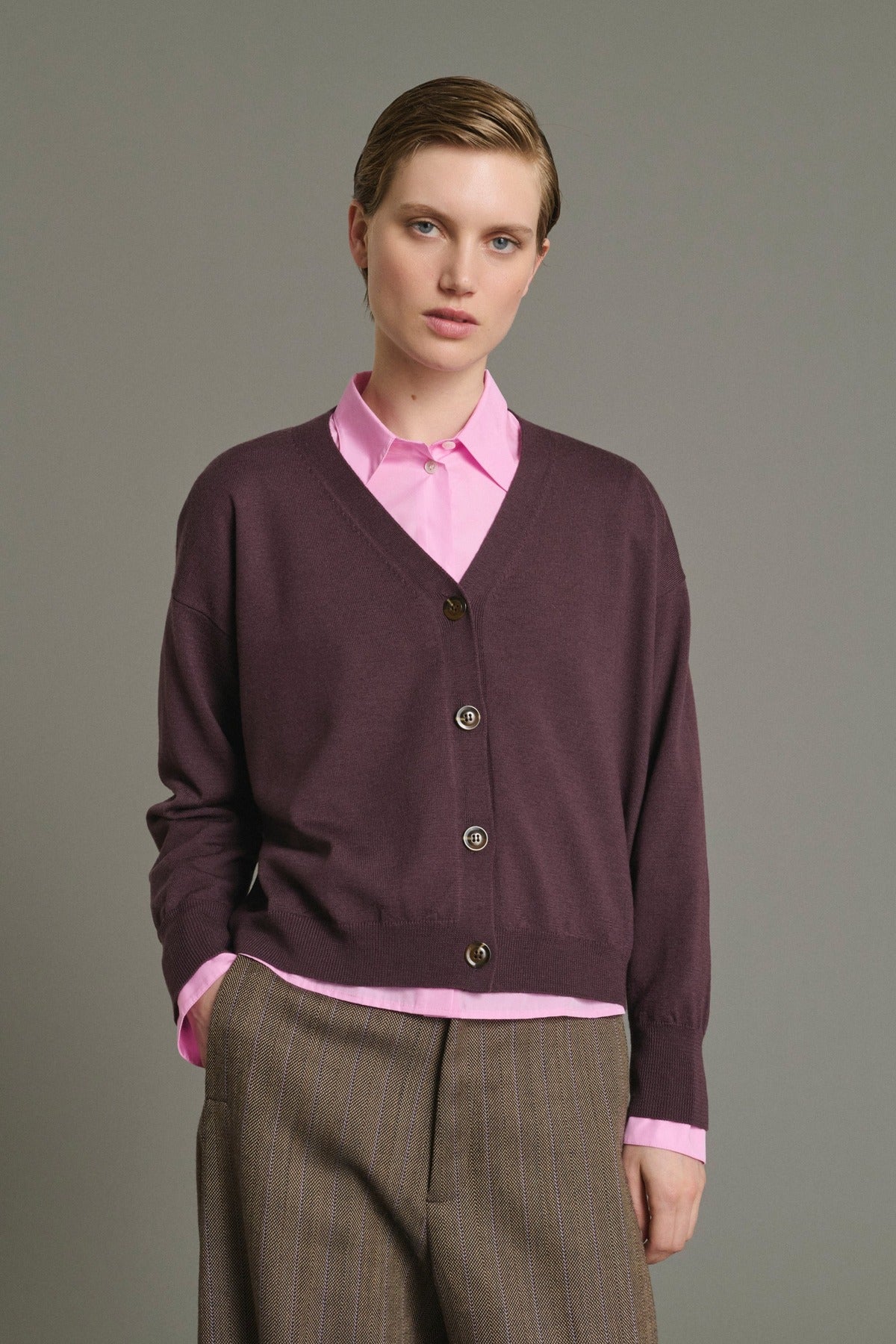 Idem Wool Cardigan Figue