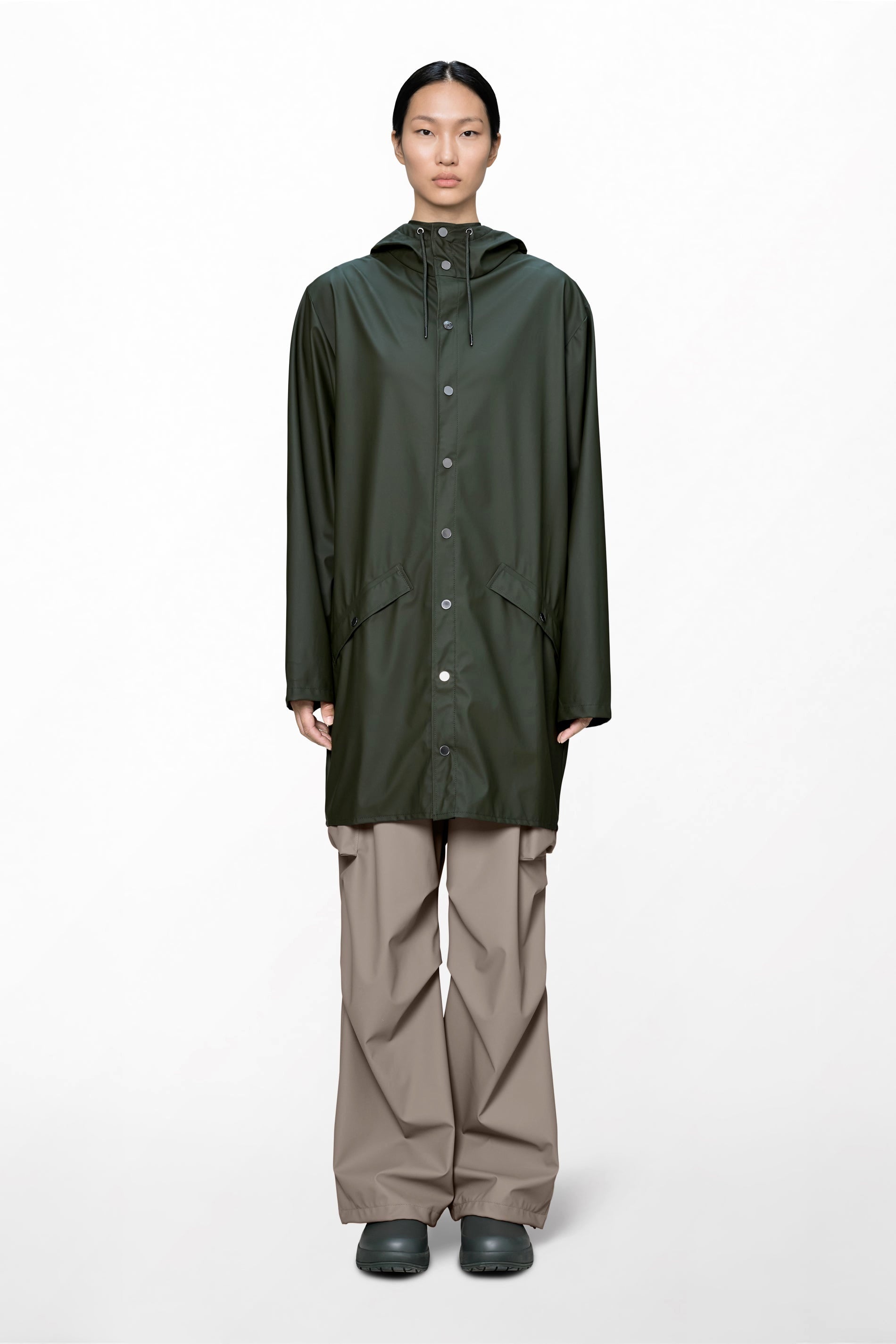 Rain Long Jacket Green