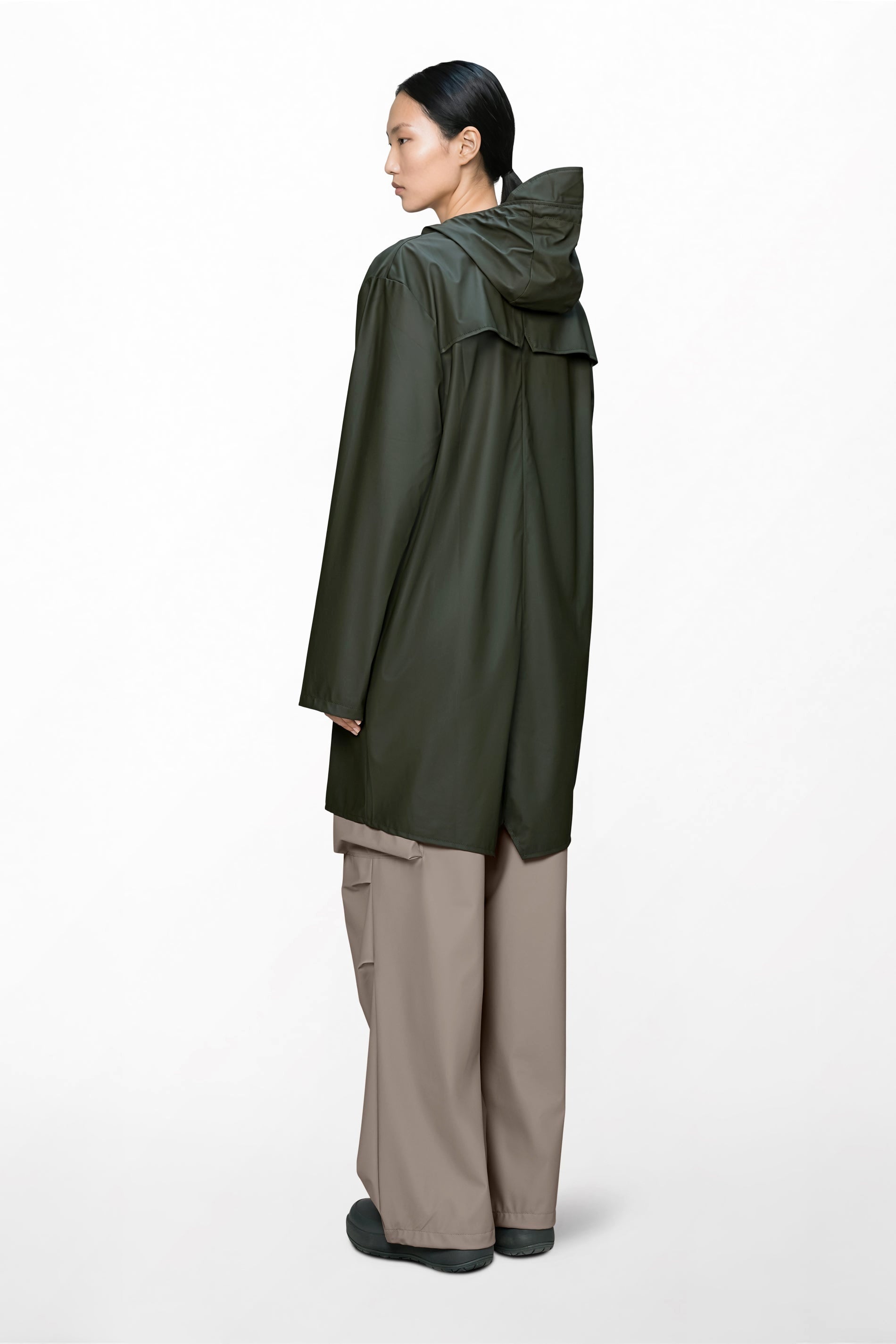 Rain Long Jacket Green