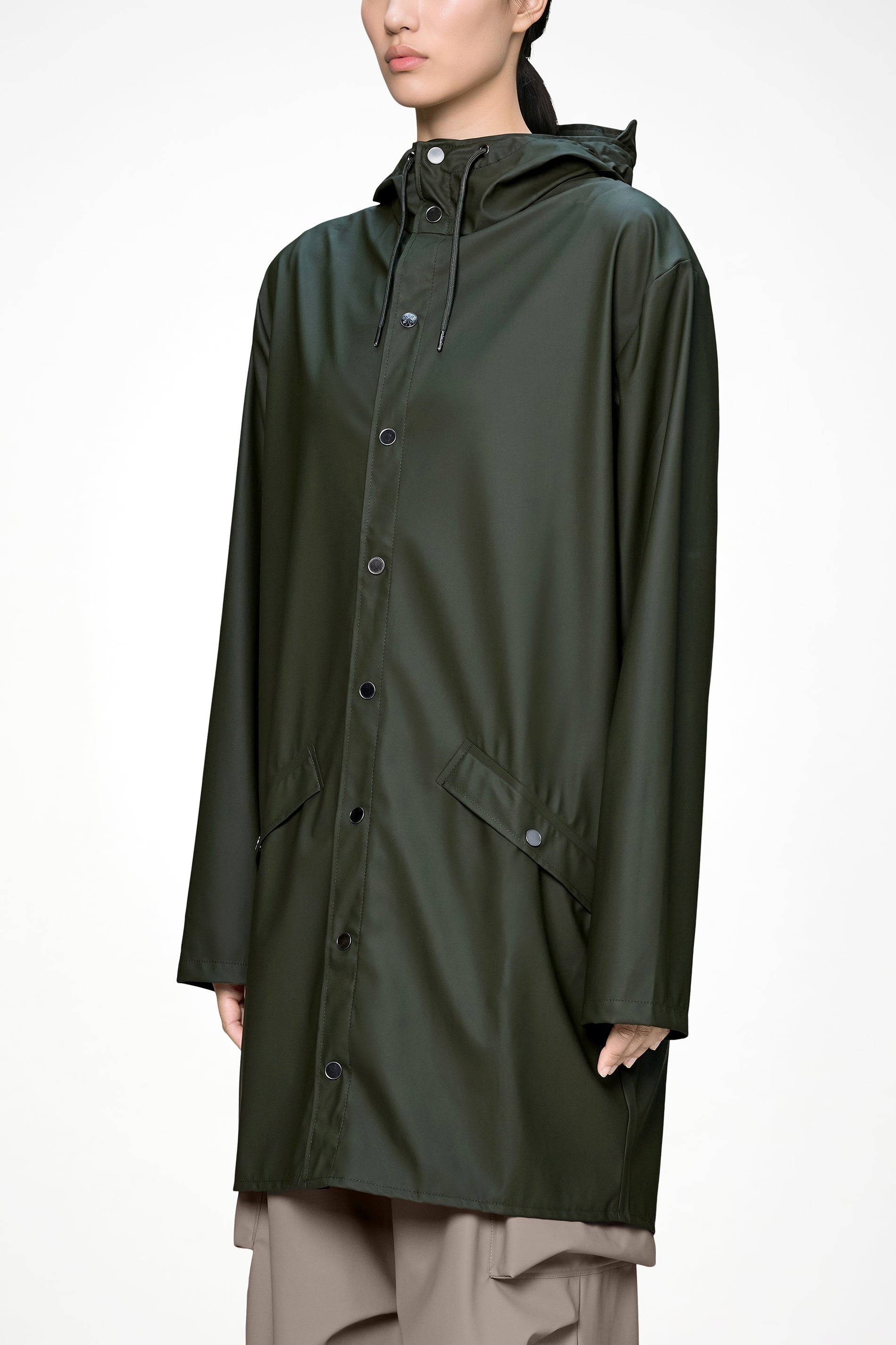 Rain Long Jacket Green
