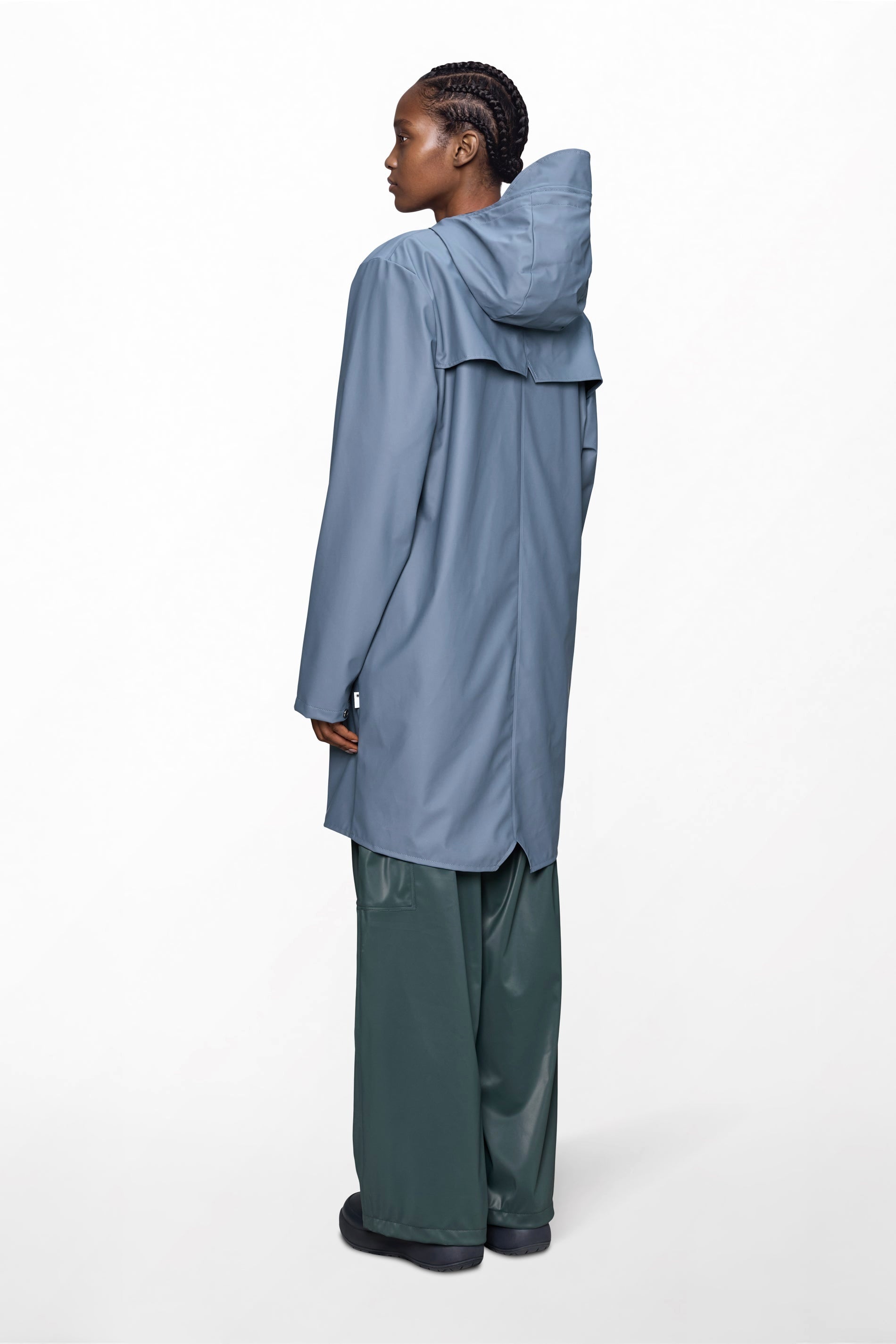 Rain Long Jacket Blue Dusk