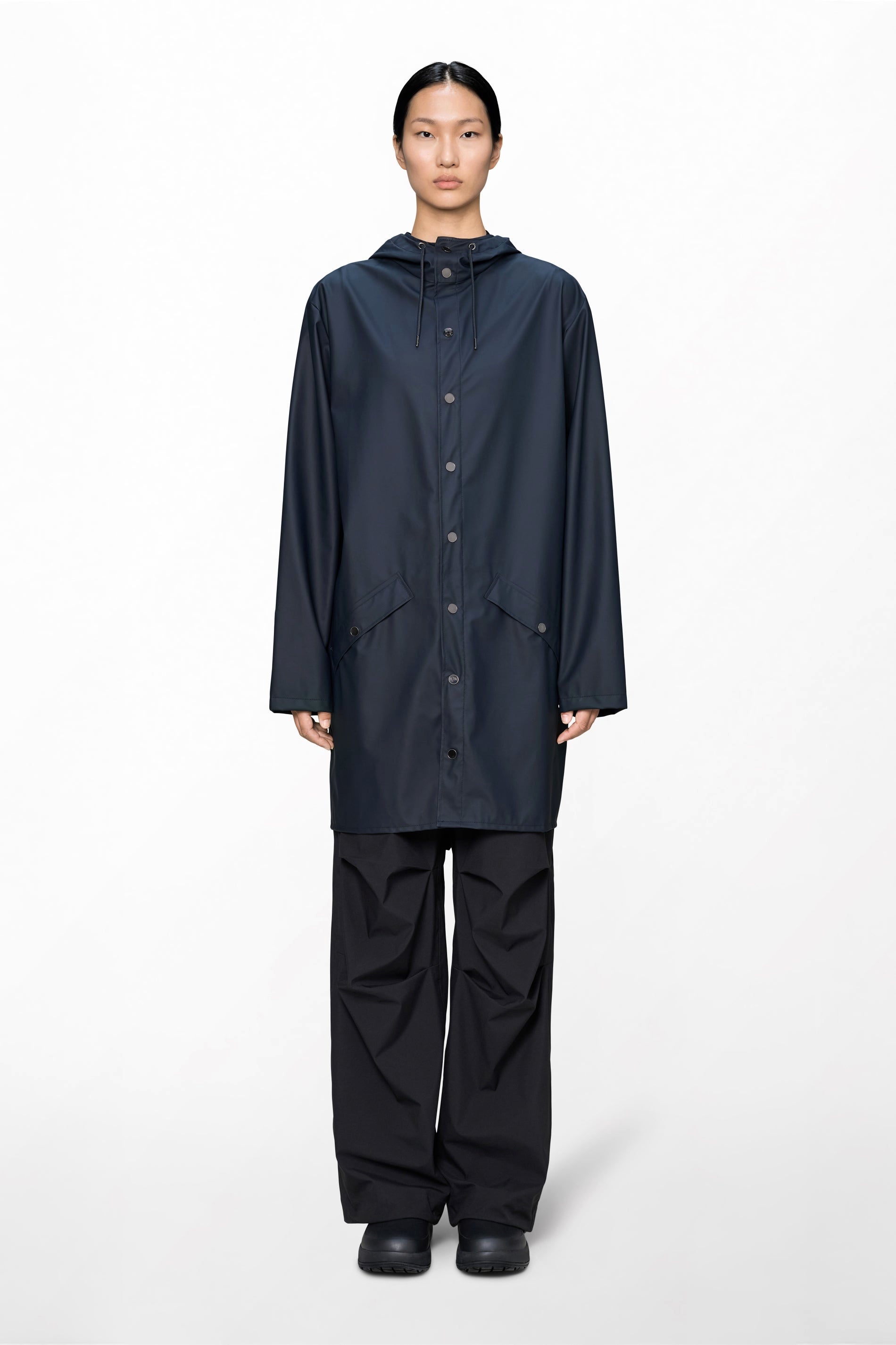 Rain Long Jacket Navy