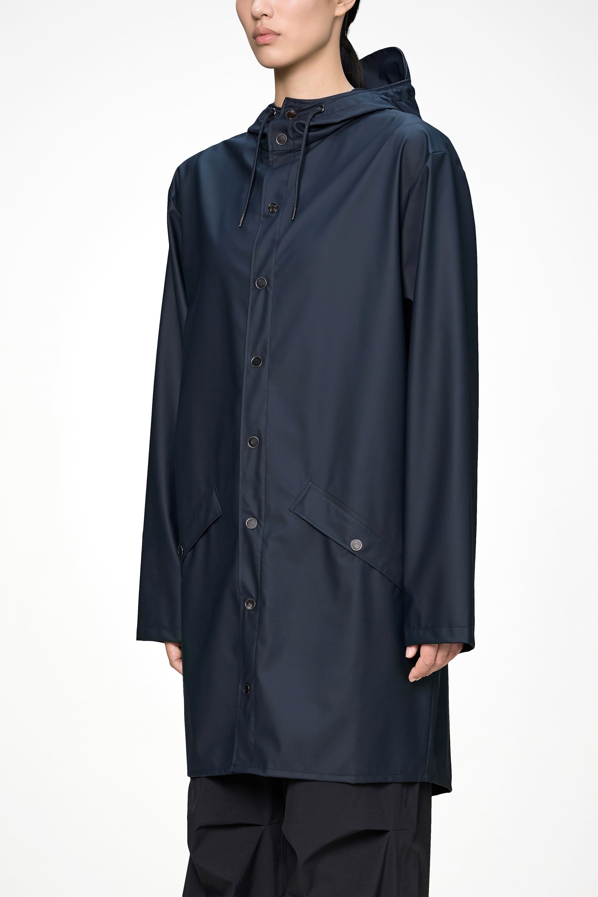 Rain Long Jacket Navy