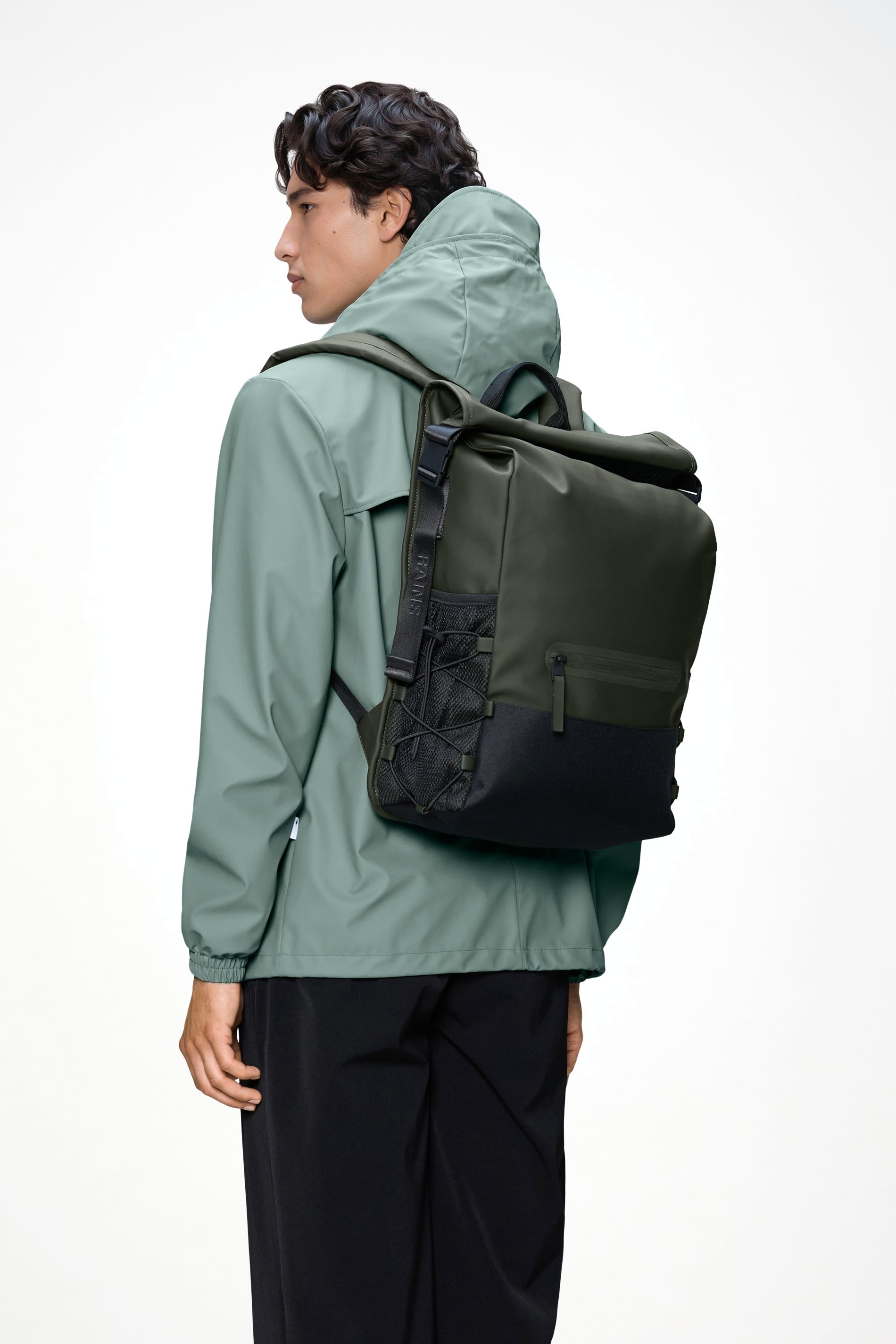Trail Mountaineer Rolltop Backpack Army Green