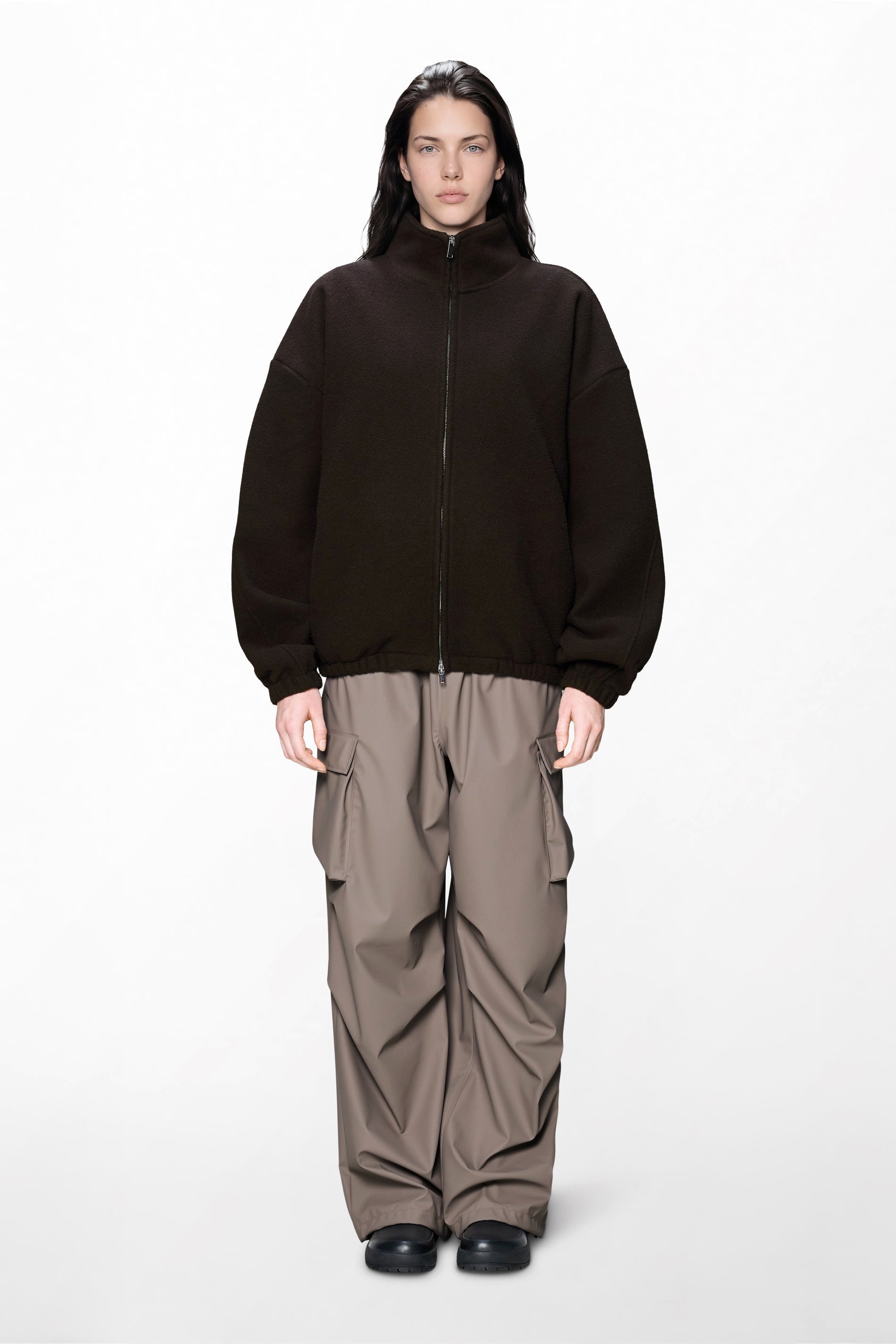 Fleece Zip Jacket Bark