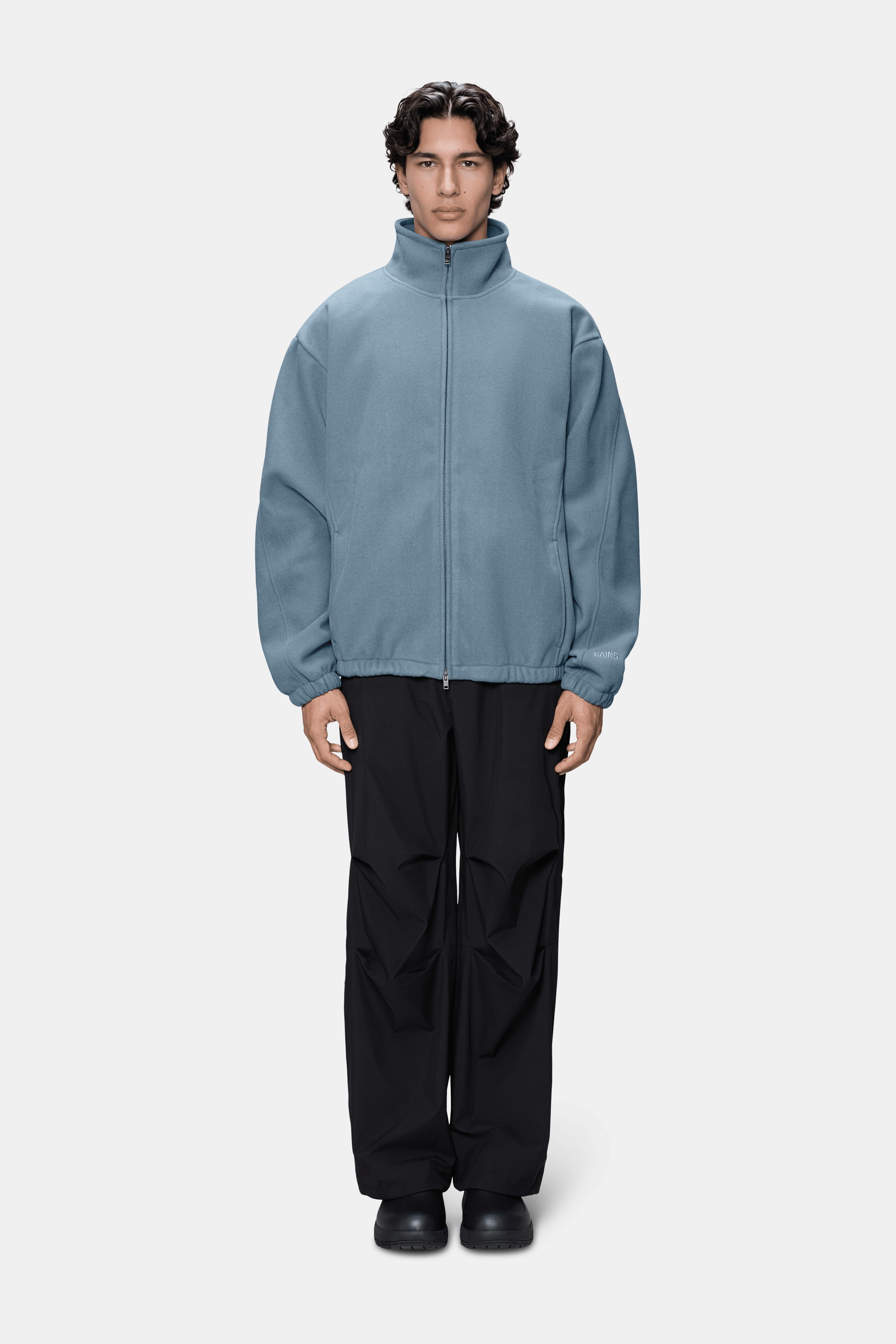 Fleece Zip Jacket Blue Dusk