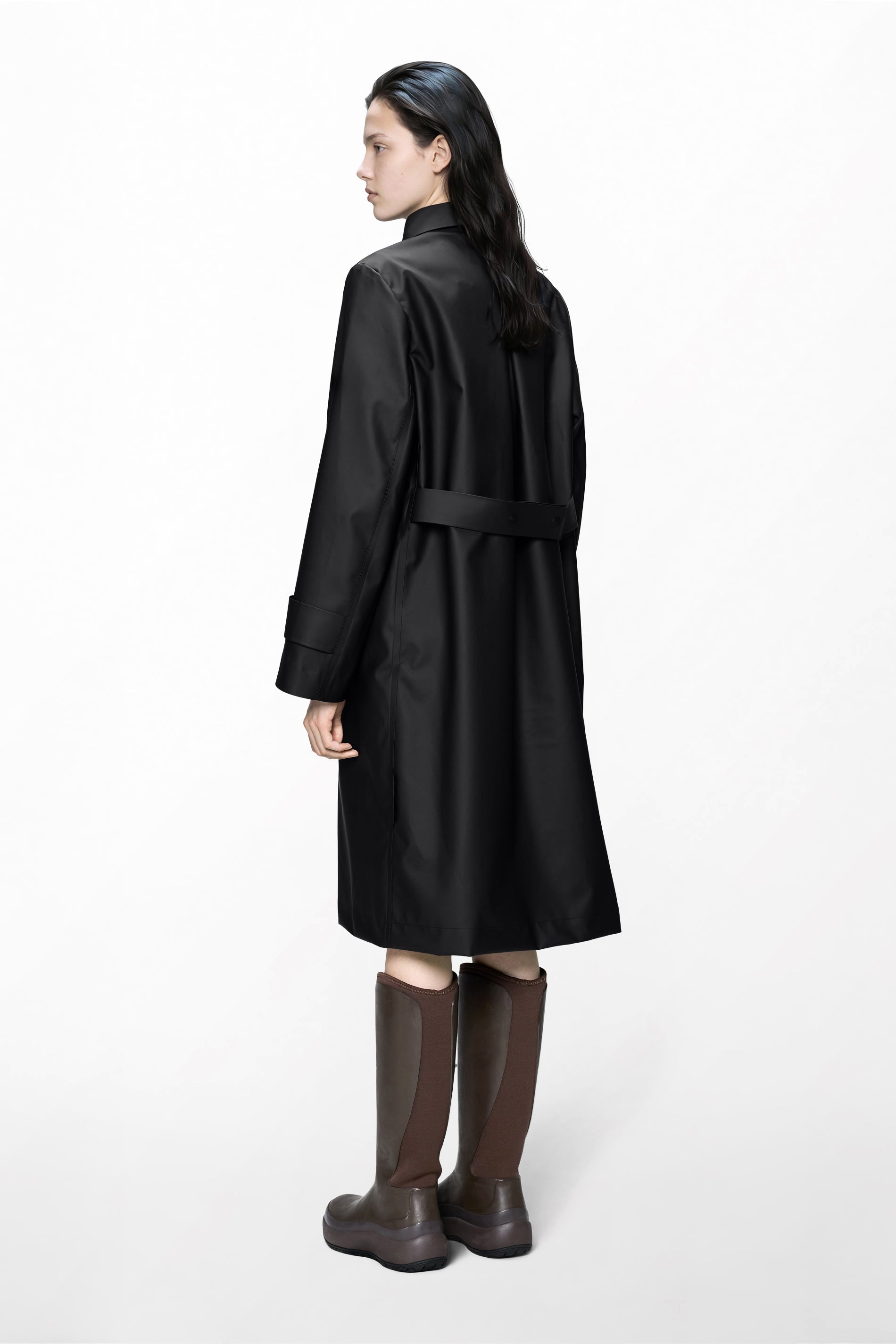 Nara Long Jacket Woman Black
