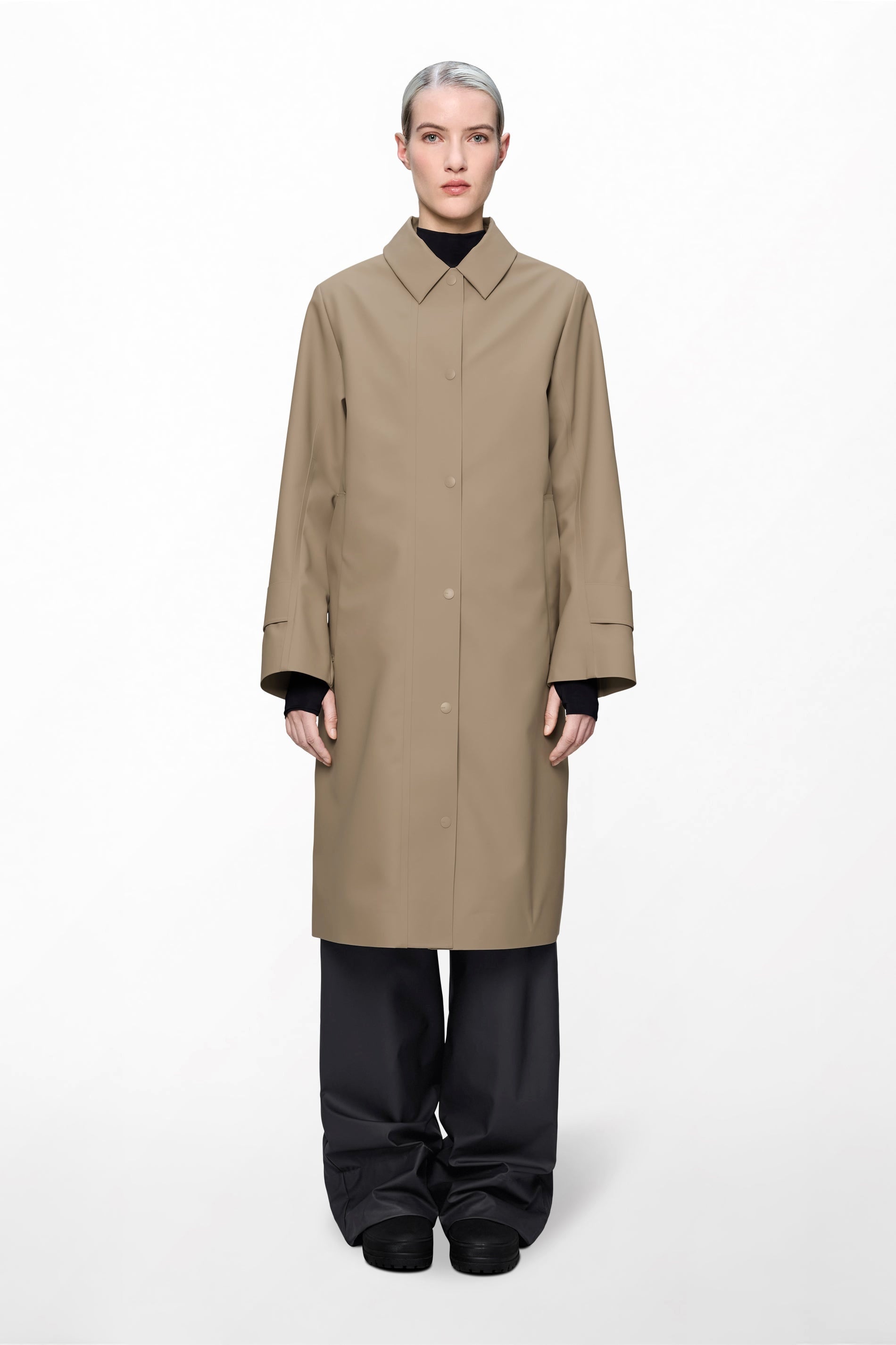 Nara Long Jacket Woman Beige