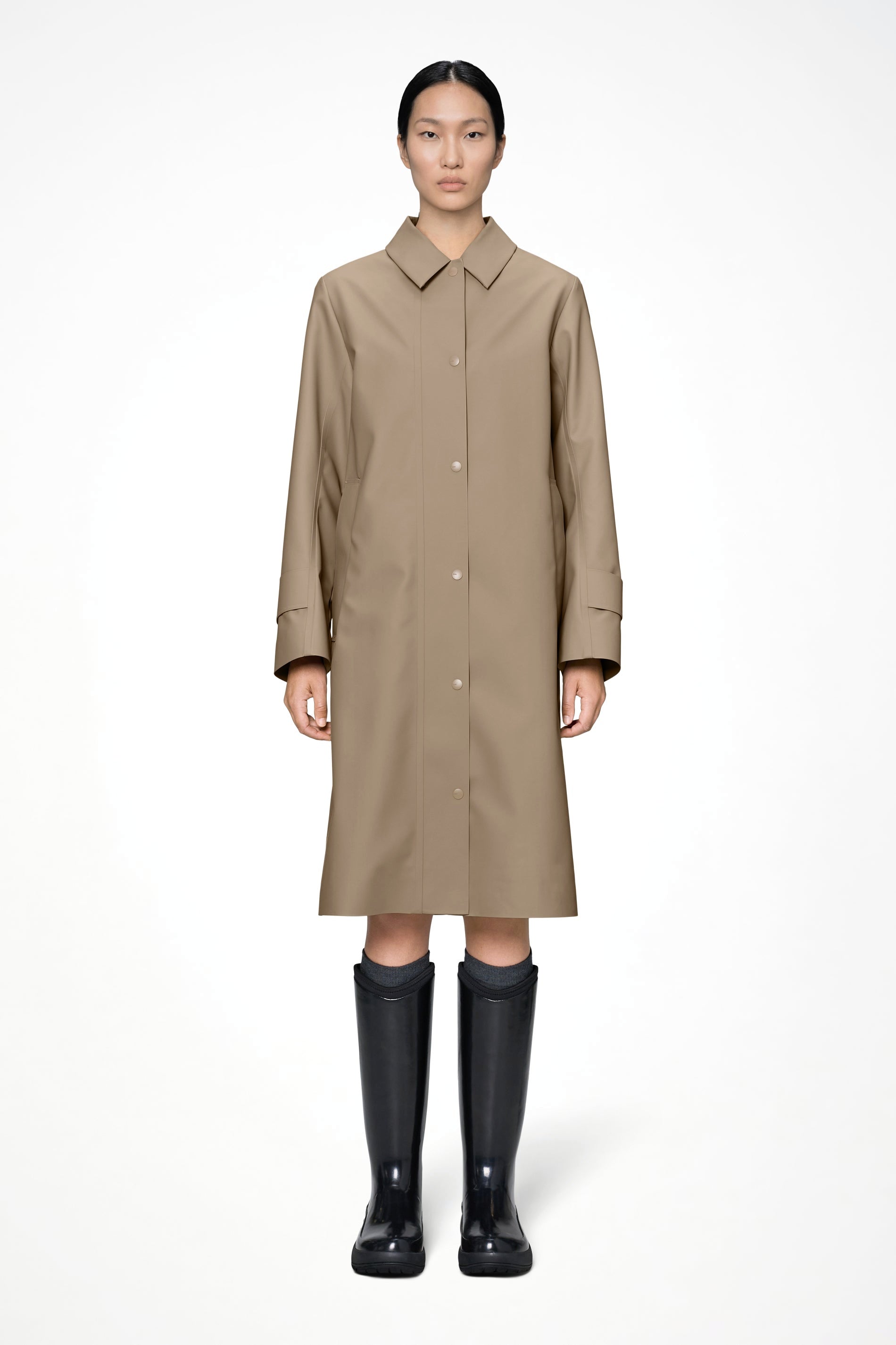 Nara Long Jacket Woman Beige