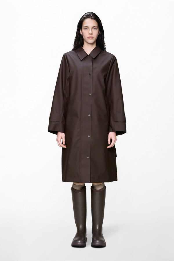 Nara Long Jacket Woman Bark
