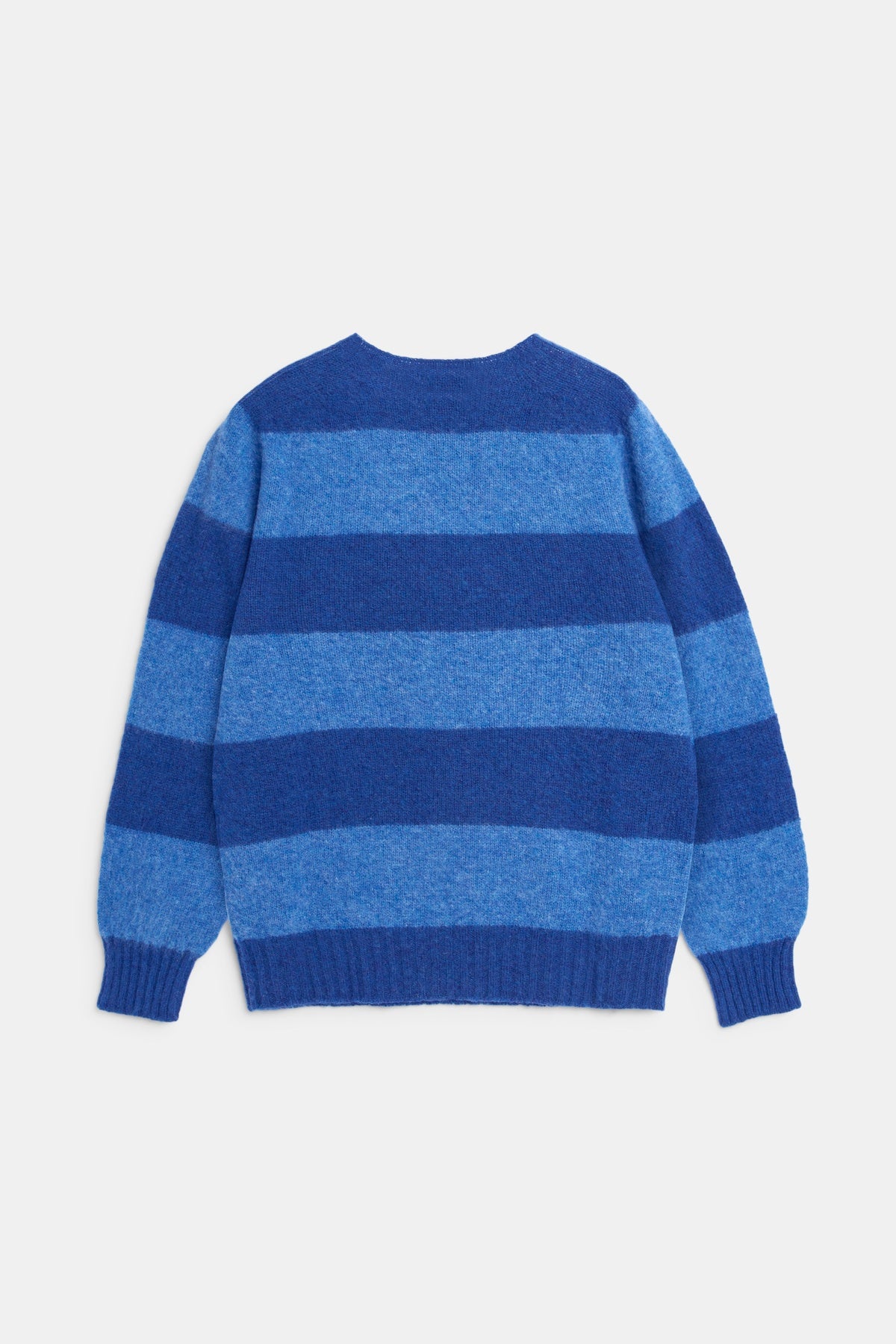 Suedehead Stripe Jumper Blue