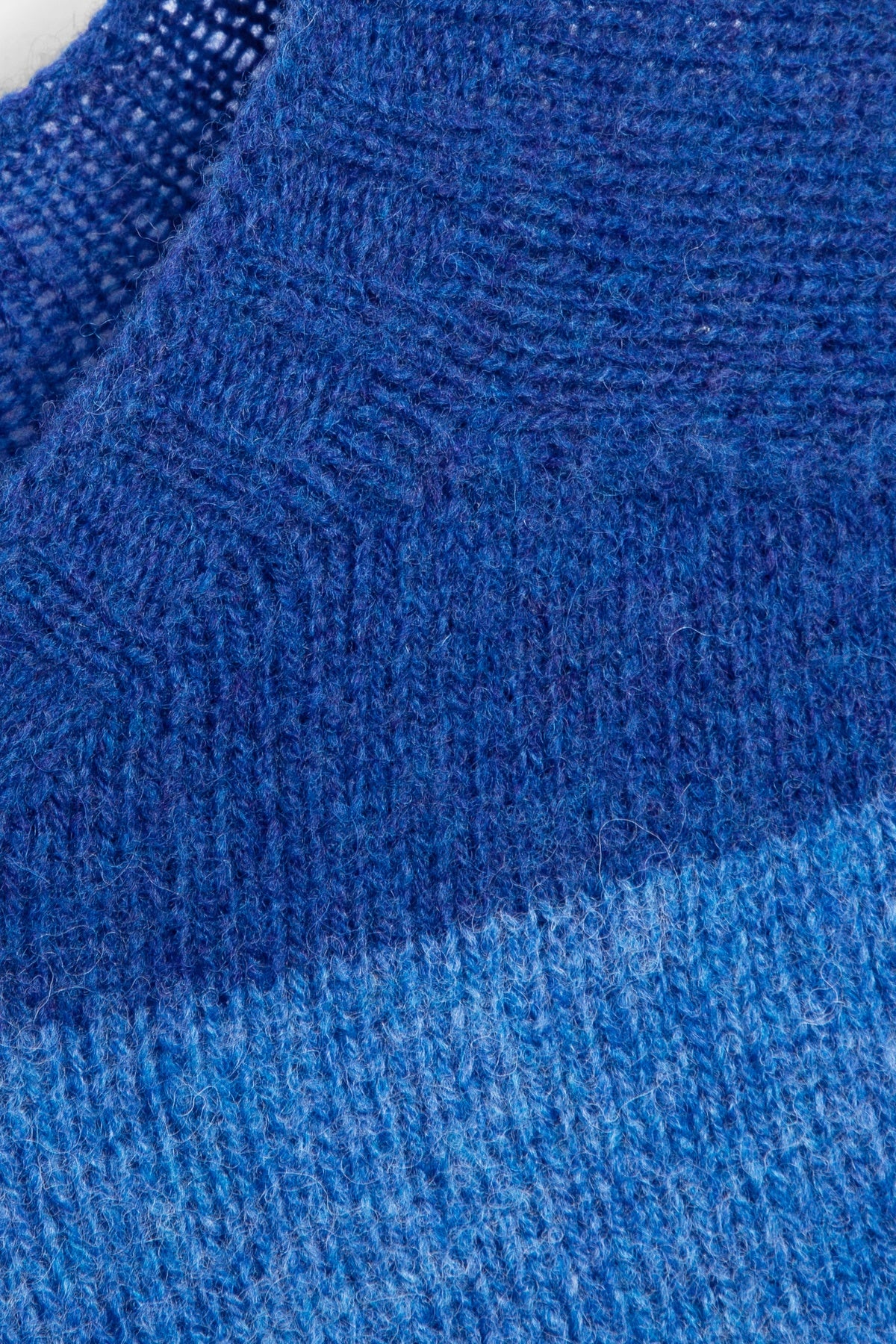 Suedehead Stripe Jumper Blue