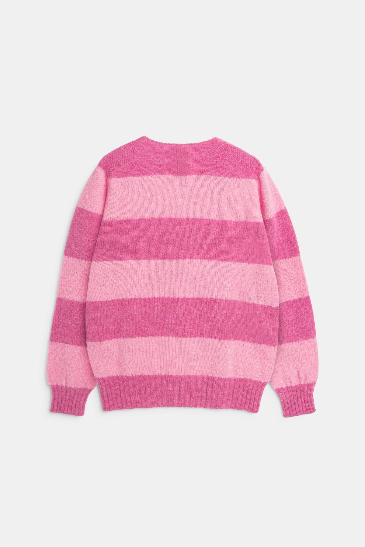 Suedehead Stripe Jumper Pink