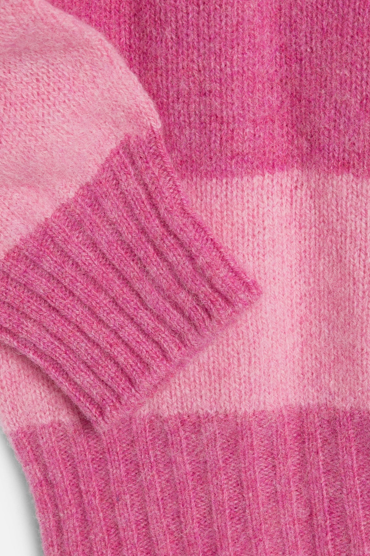 Suedehead Stripe Jumper Pink