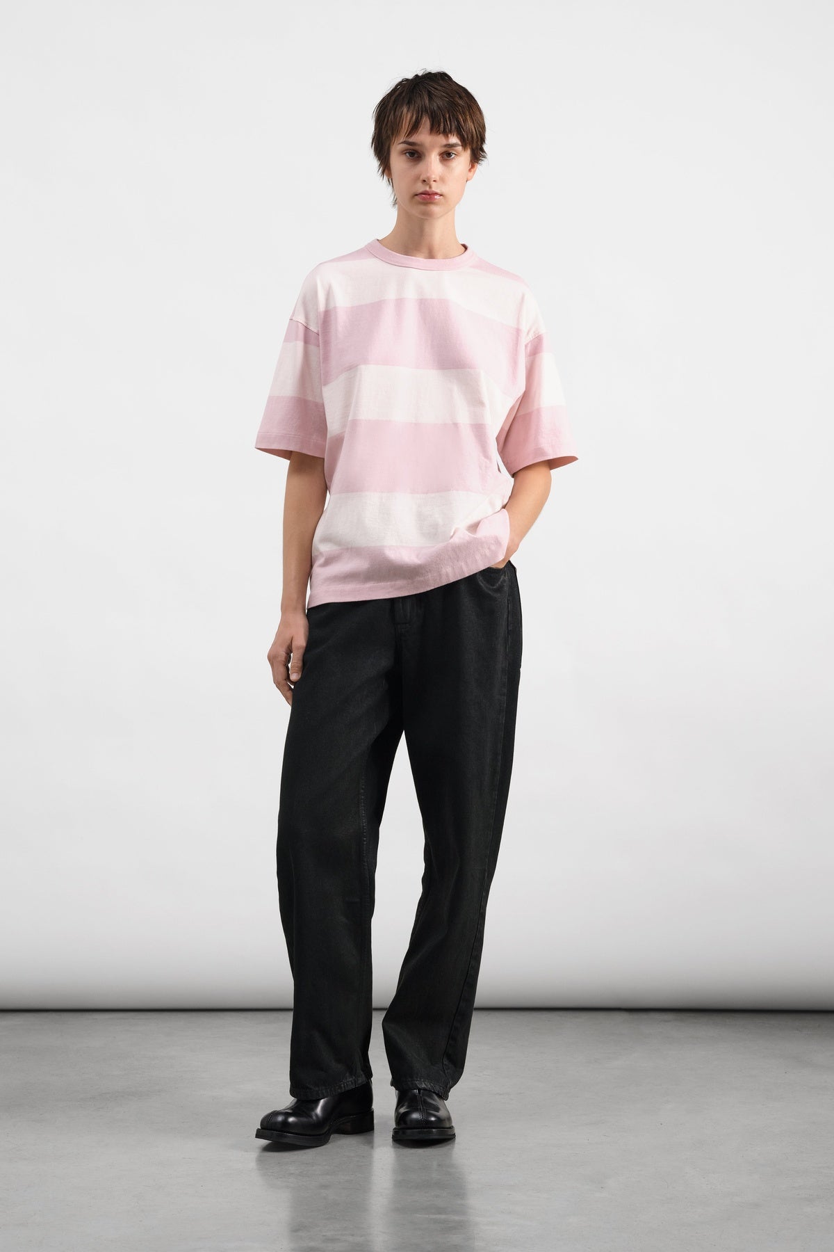Triple Stripe T-Shirt Pink