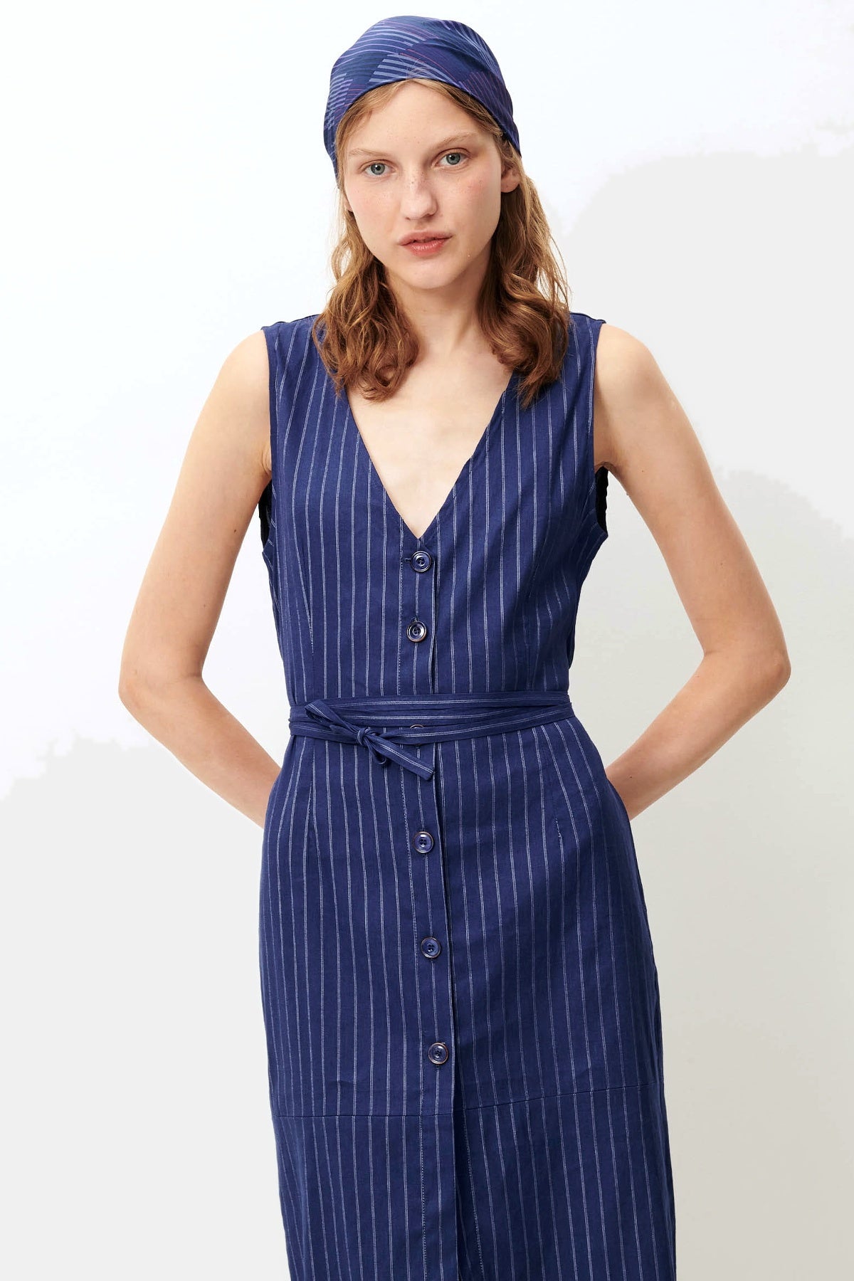 Mirette Dress with Linen