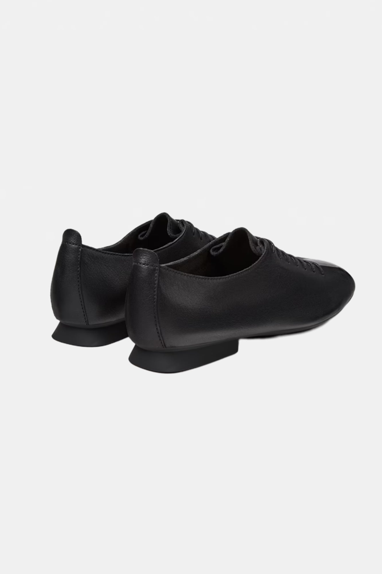 Casi Myra Leather Ballerinas Black