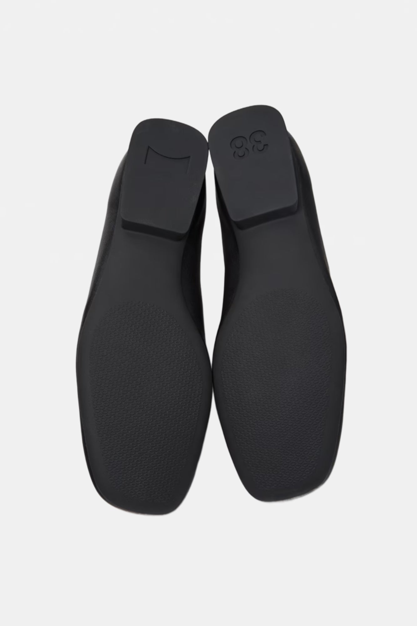 Casi Myra Leather Ballerinas Black