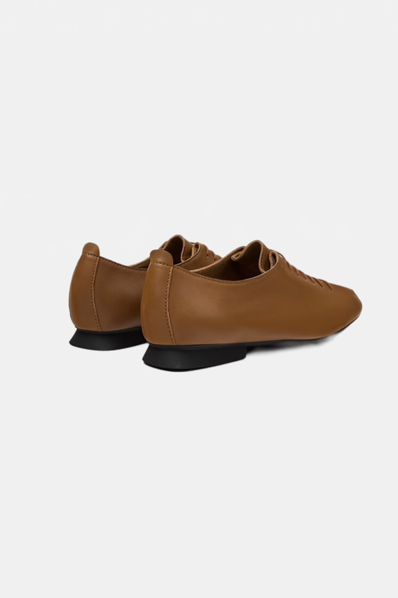 Casi Myra Leather Ballerinas Brown