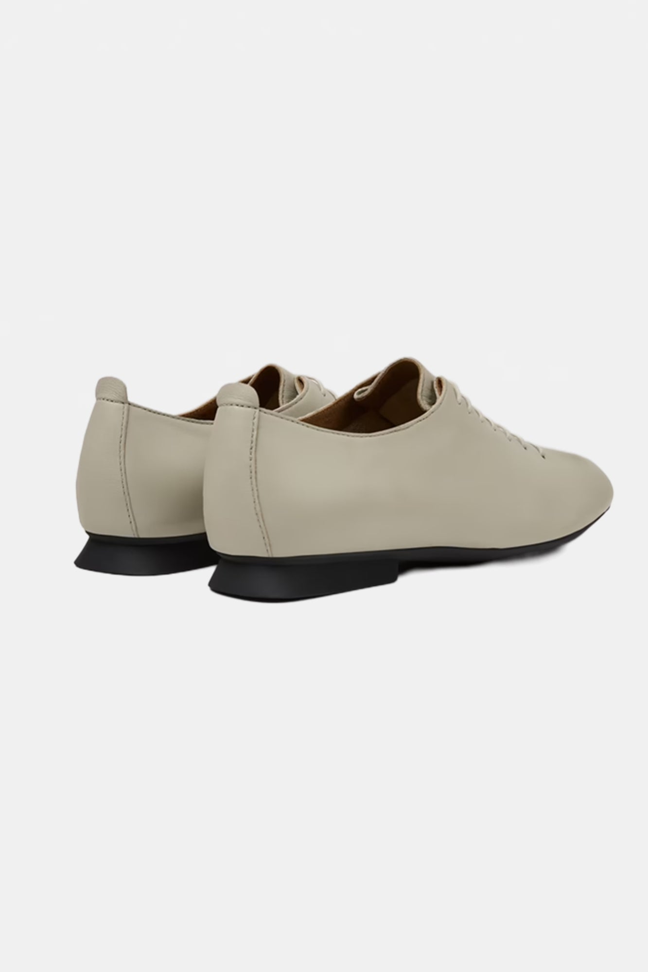 Casi Myra Leather Ballerinas Gray