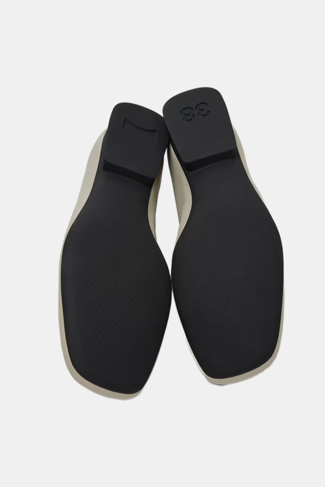 Casi Myra Leather Ballerinas Gray