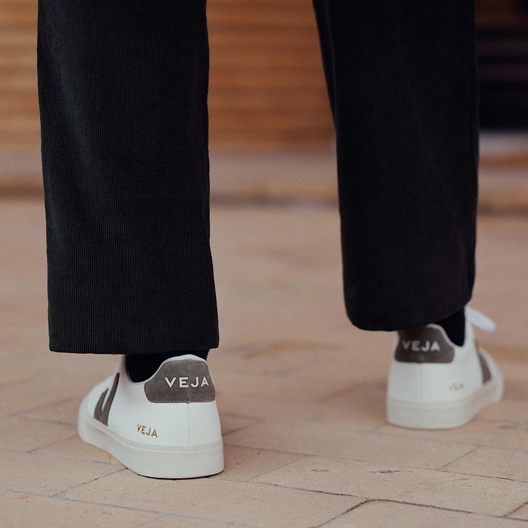 Campo Leather White Kaki Man