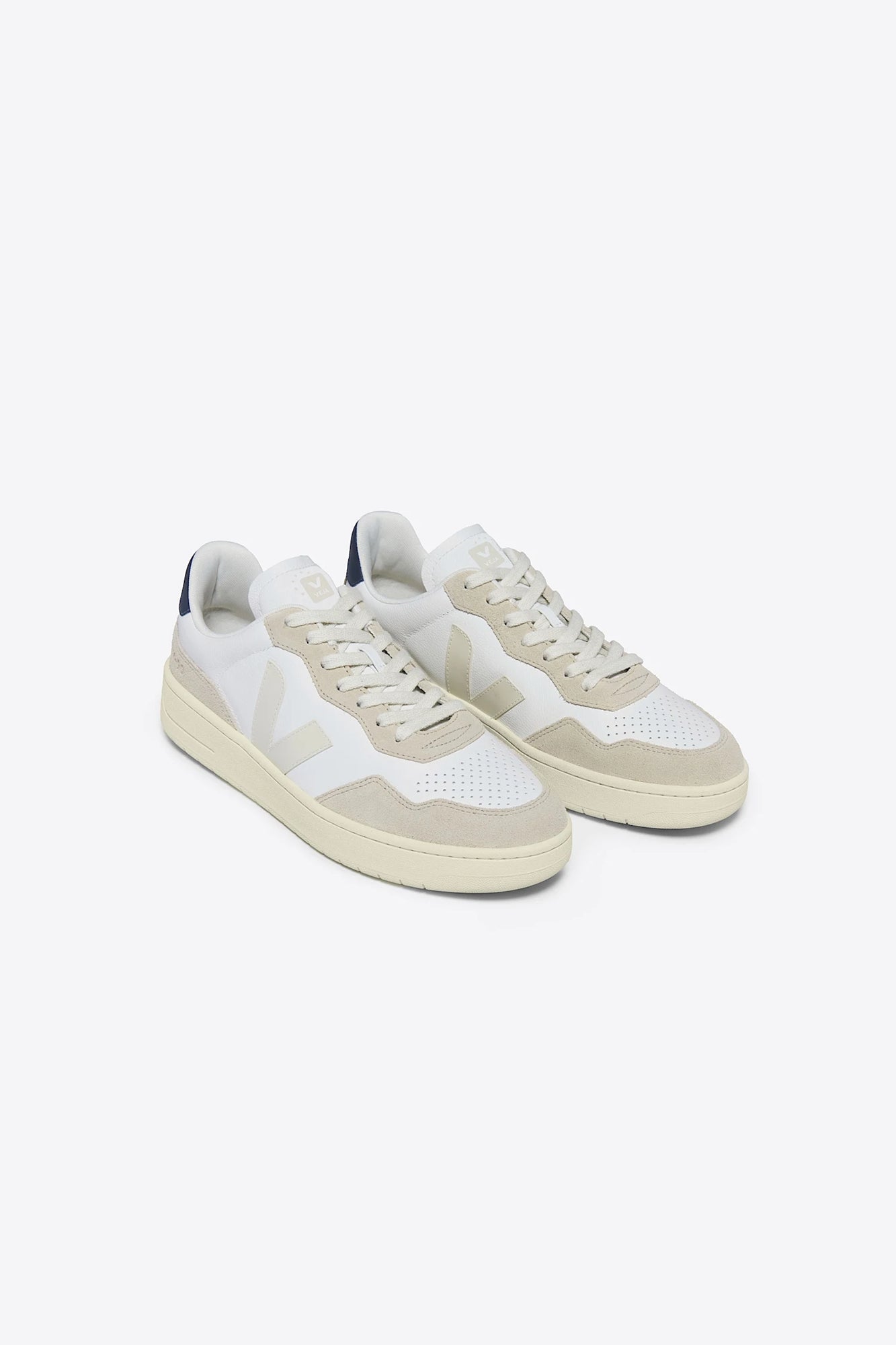 V-90 Leather White Nautico Man
