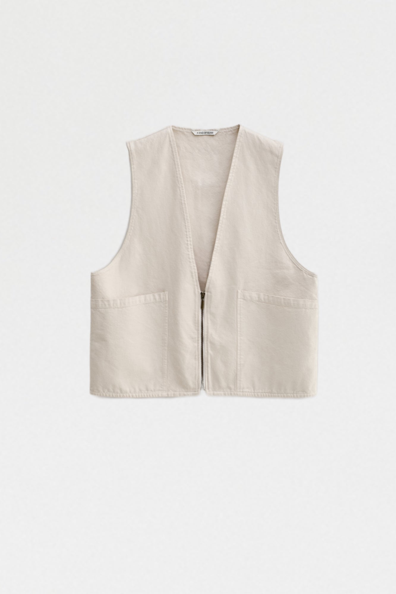 Arun Zip Vest Ivory