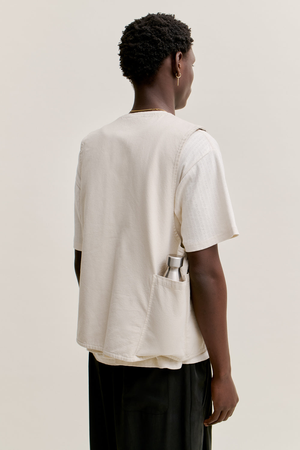 Arun Zip Vest Ivory