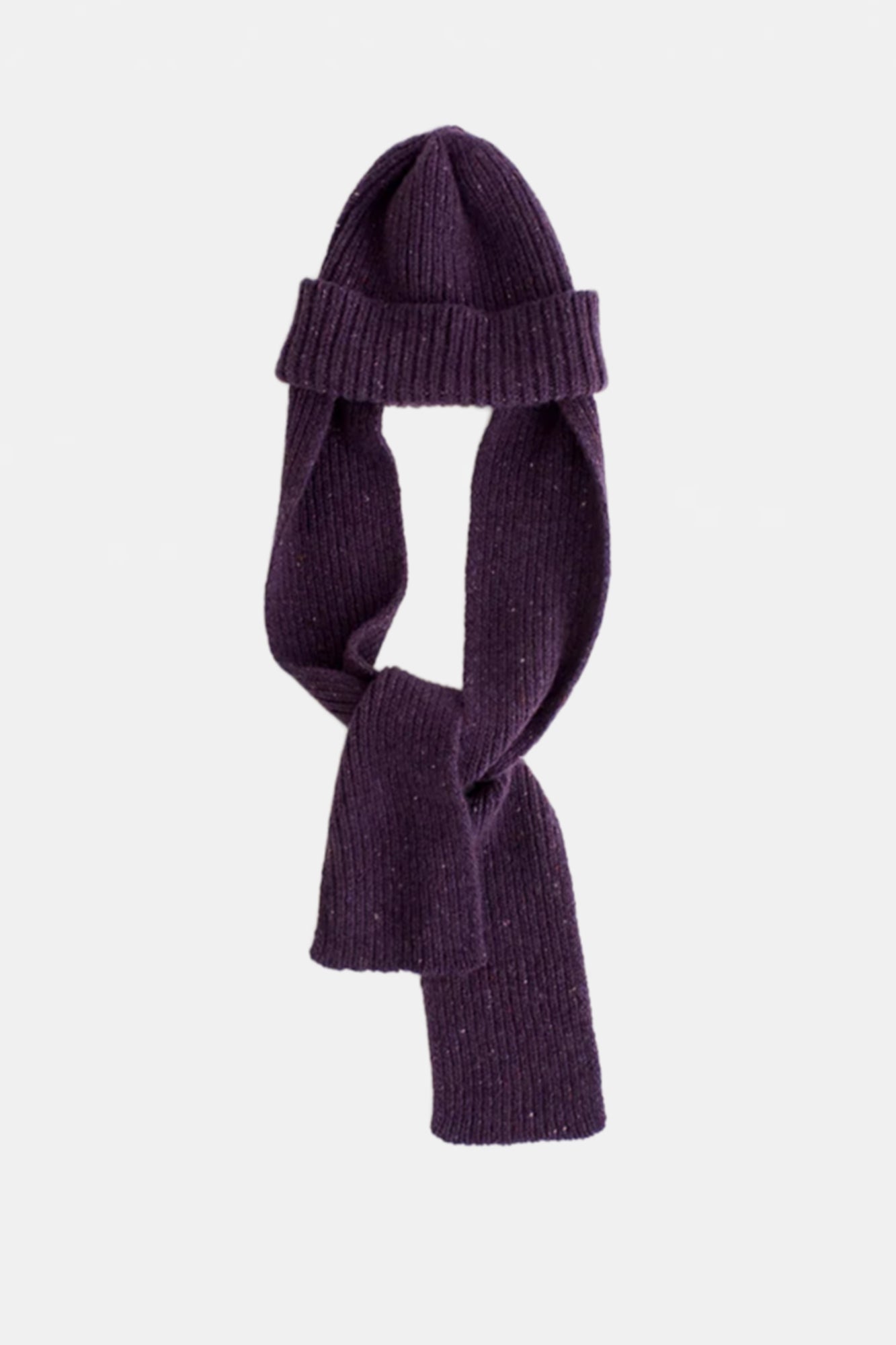 Baasan Hat & Scarf Mulberry