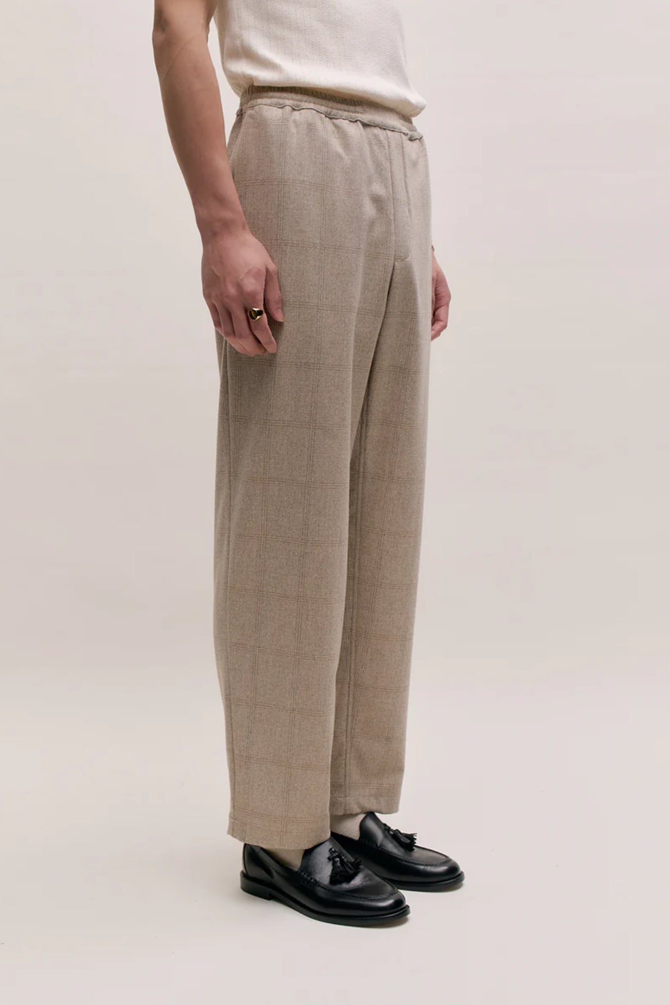 Banasa Pants Wool Nutmeg Check