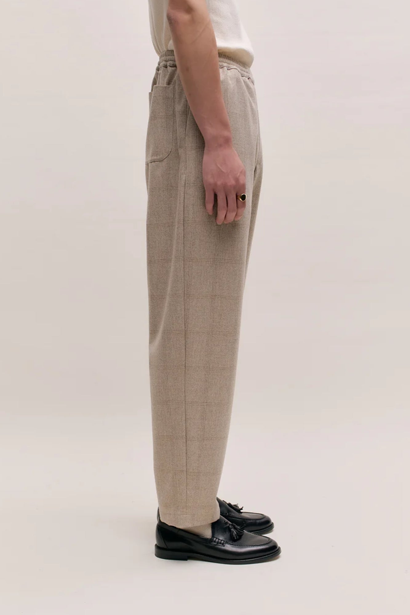 Banasa Pants Wool Nutmeg Check