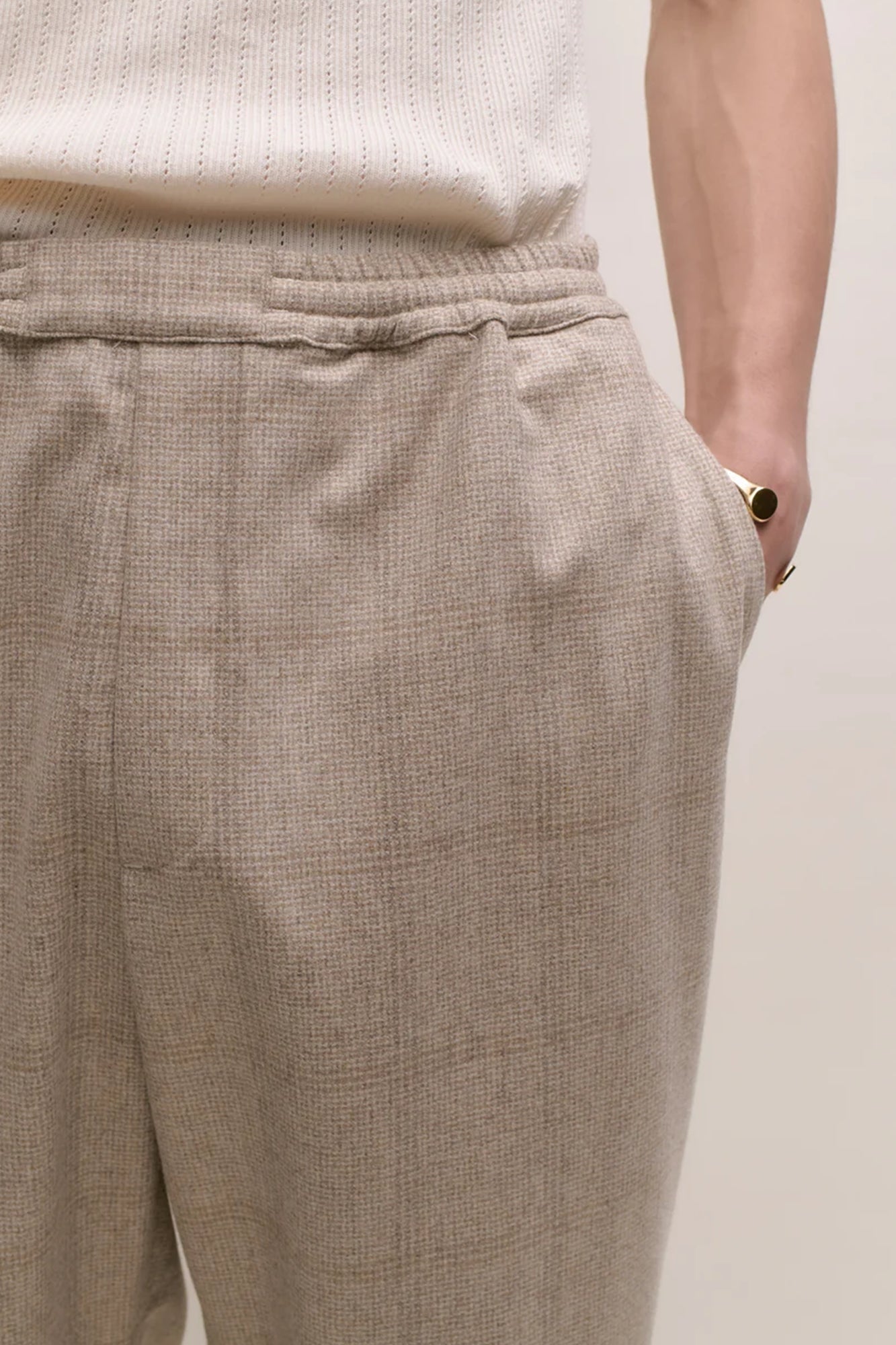 Banasa Pants Wool Nutmeg Check