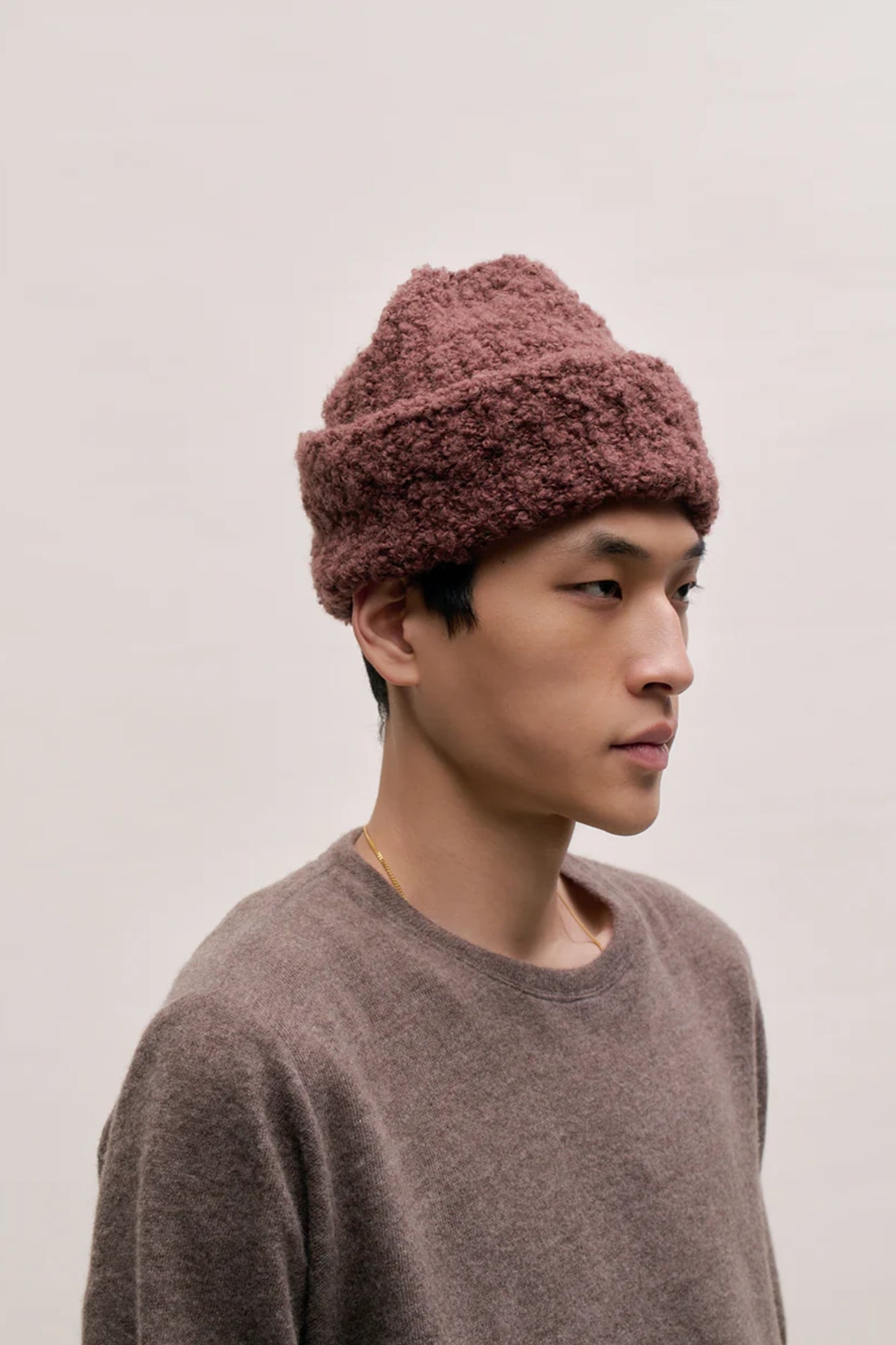 Batu Boucle Beanie Burgundy