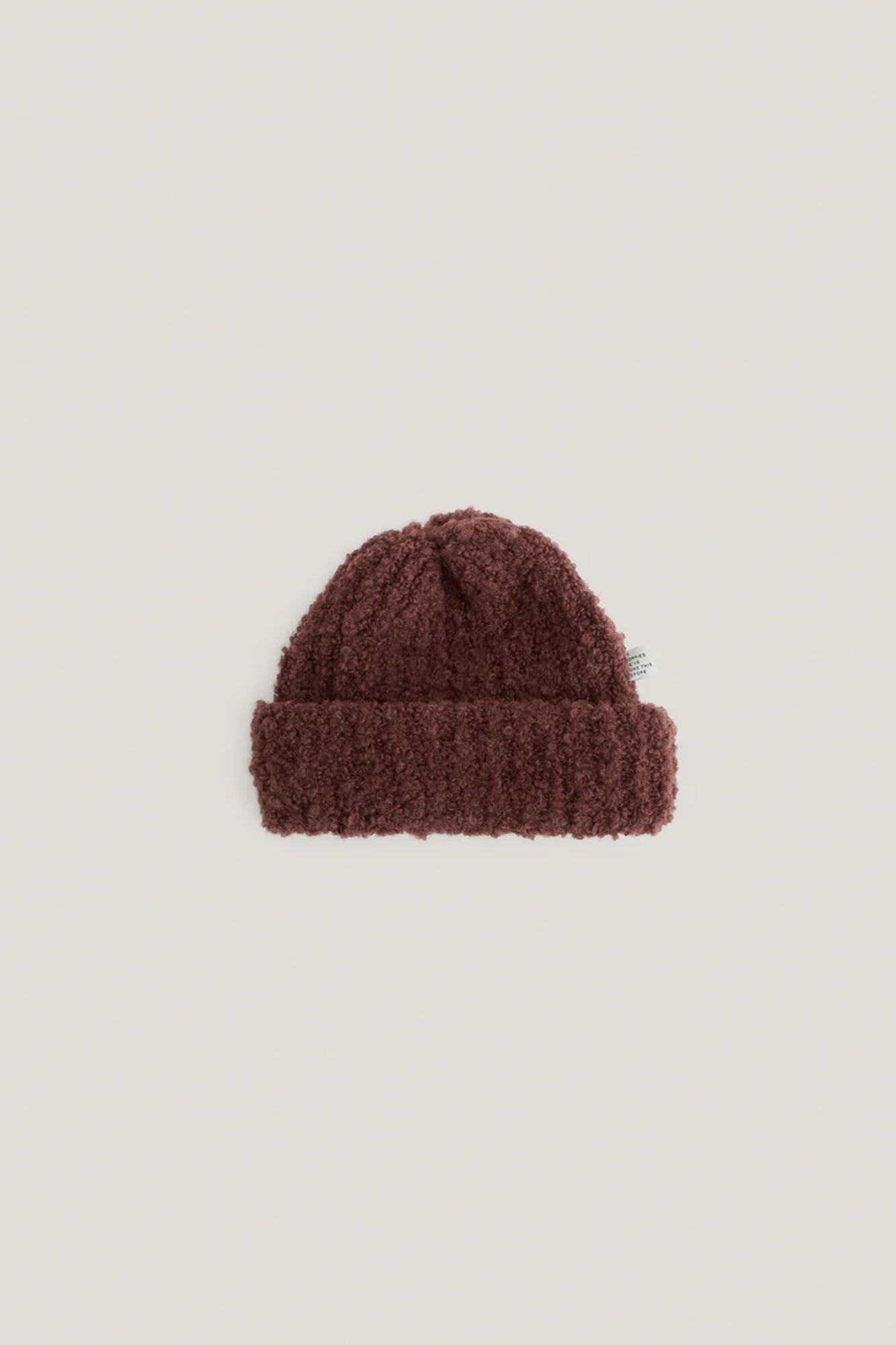 Batu Boucle Beanie Burgundy