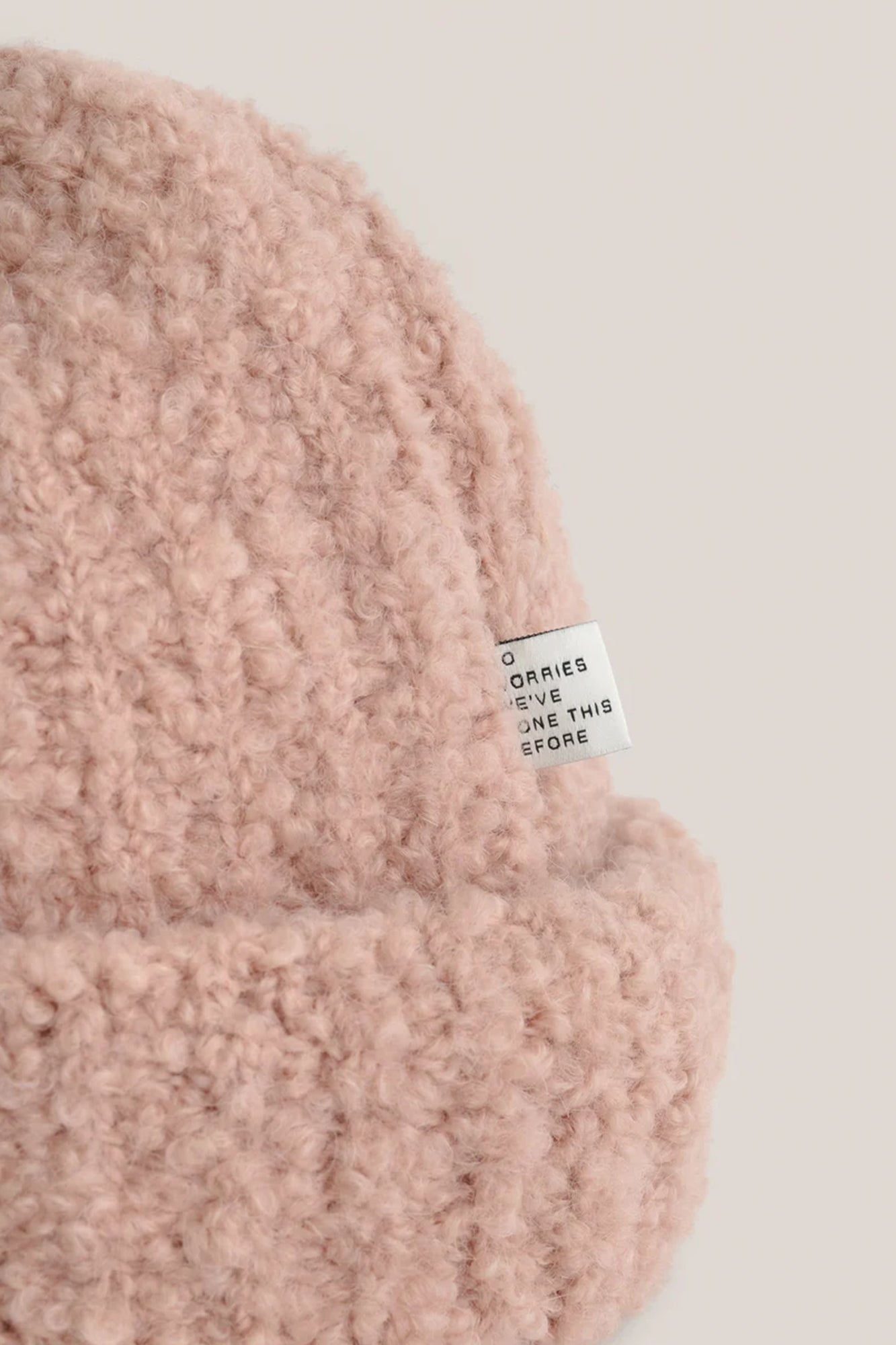 Batu Boucle Beanie Rose