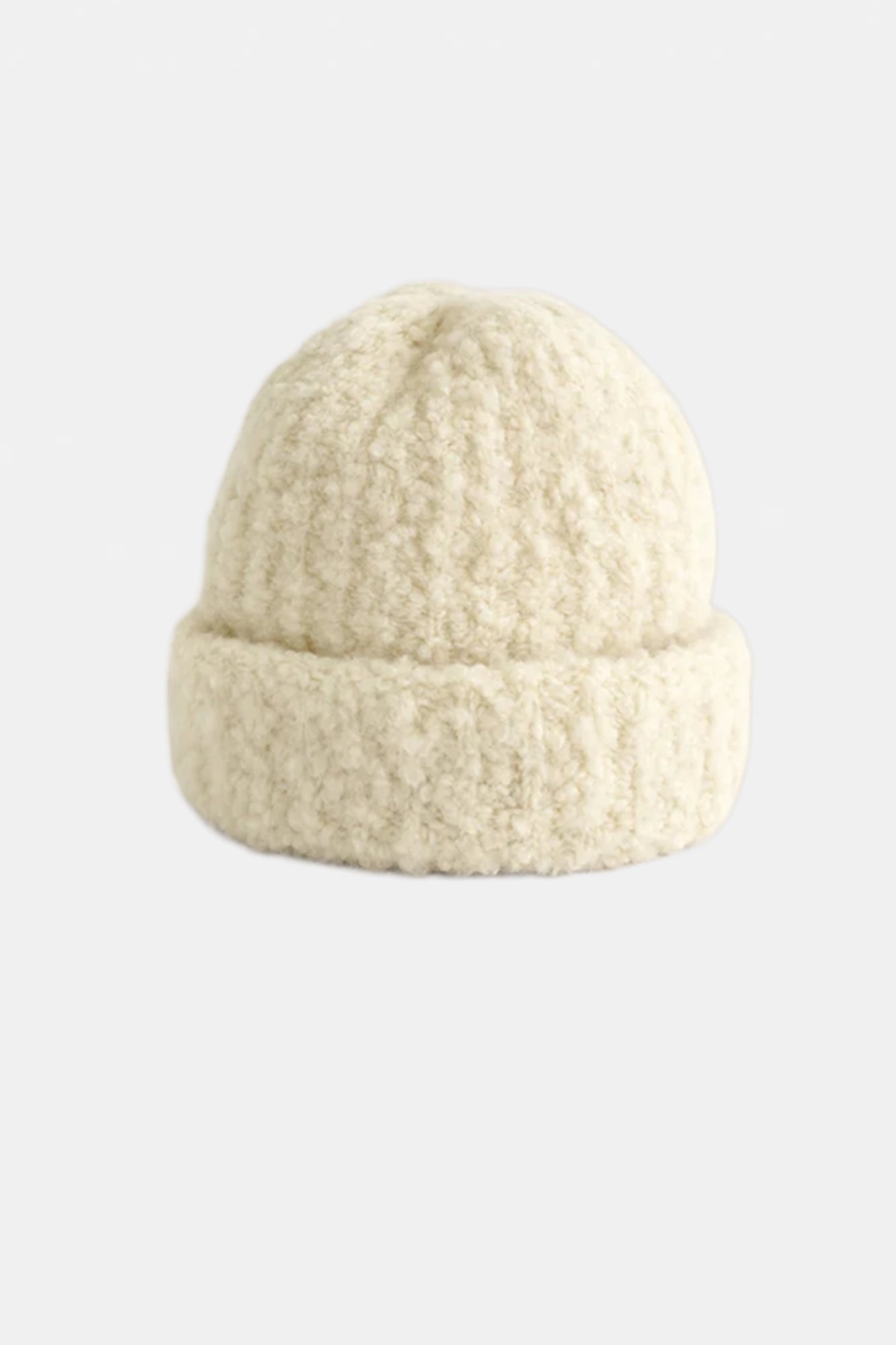 Batu Boucle Beanie Off-white
