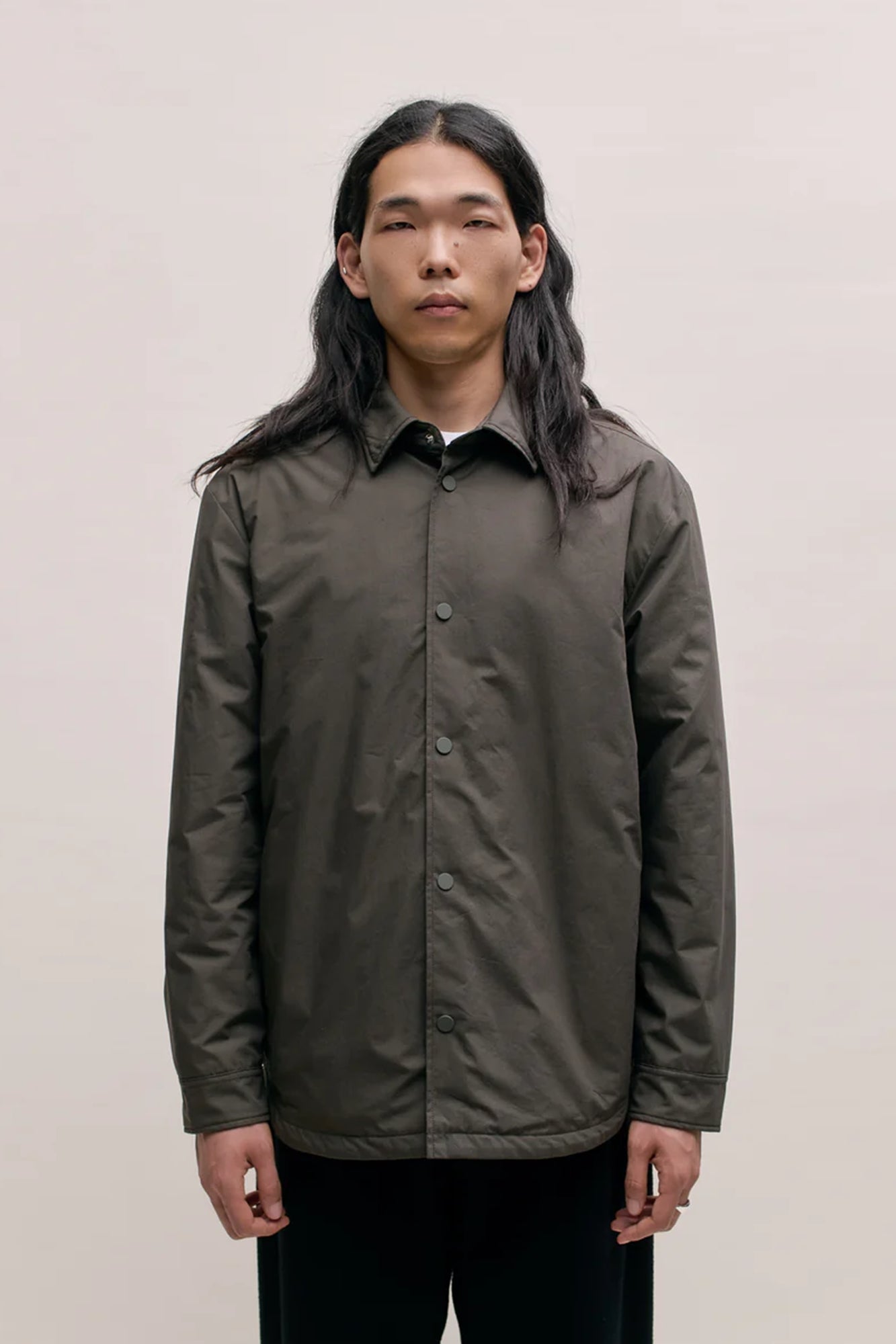 Olkay Quilted Overshirt Deep Fir