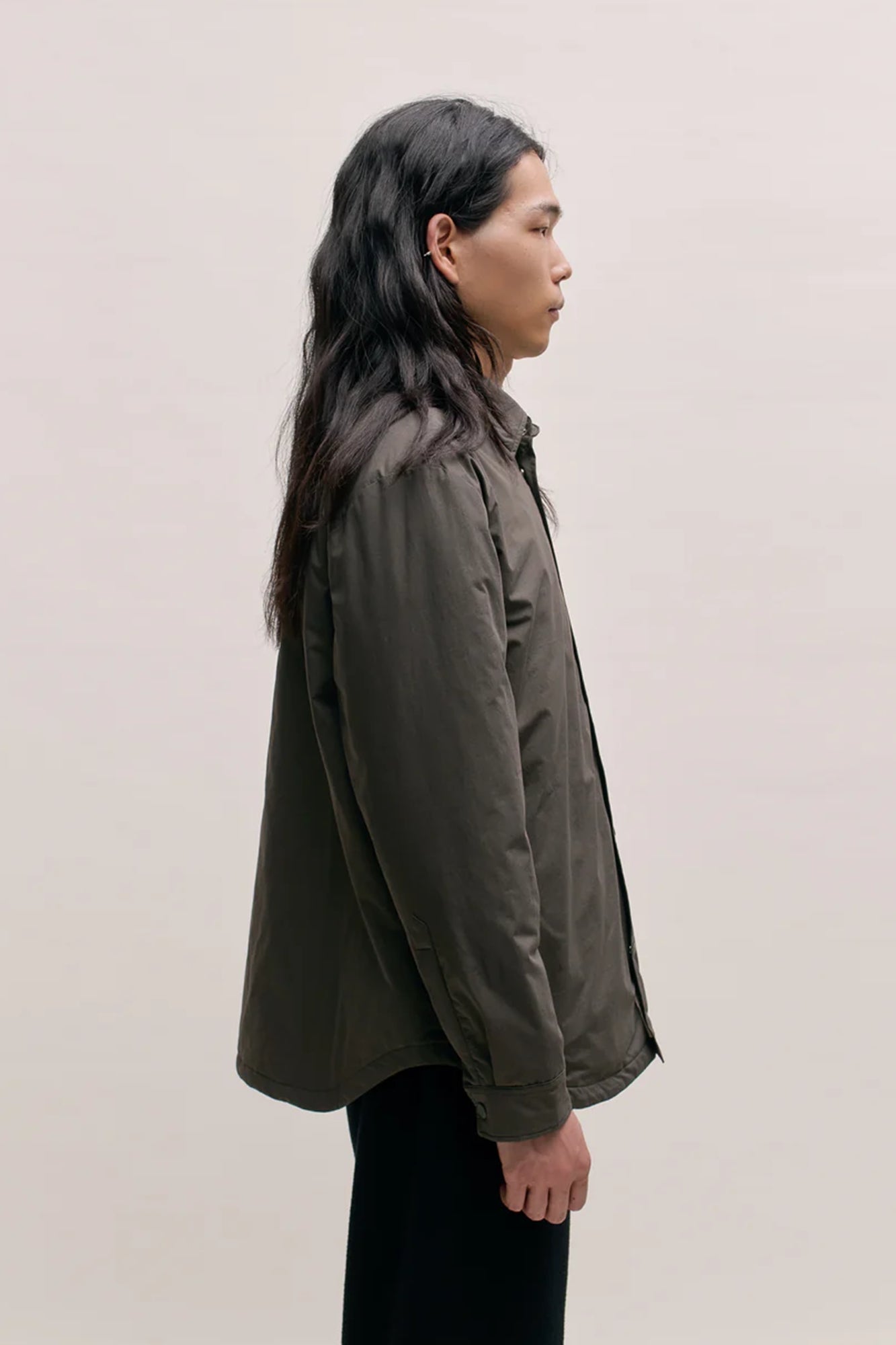 Olkay Quilted Overshirt Deep Fir