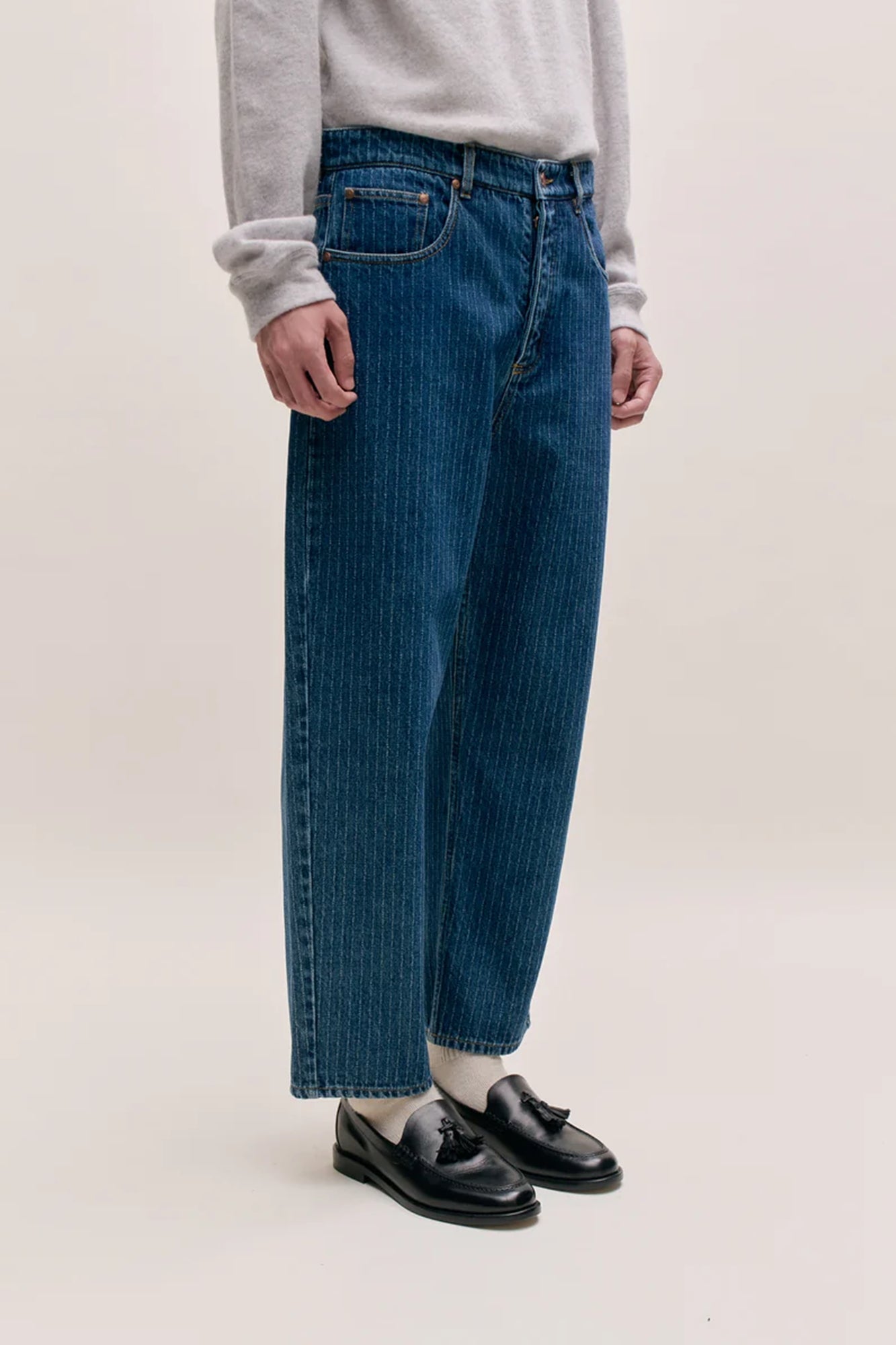 Terek Jeans Ribbed Blue