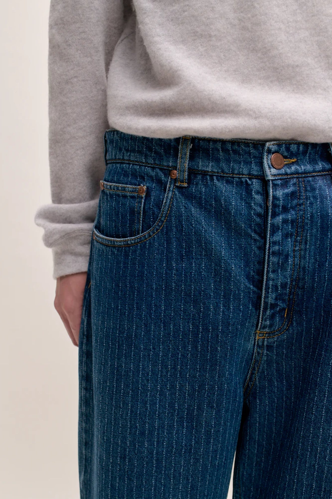 Terek Jeans Ribbed Blue