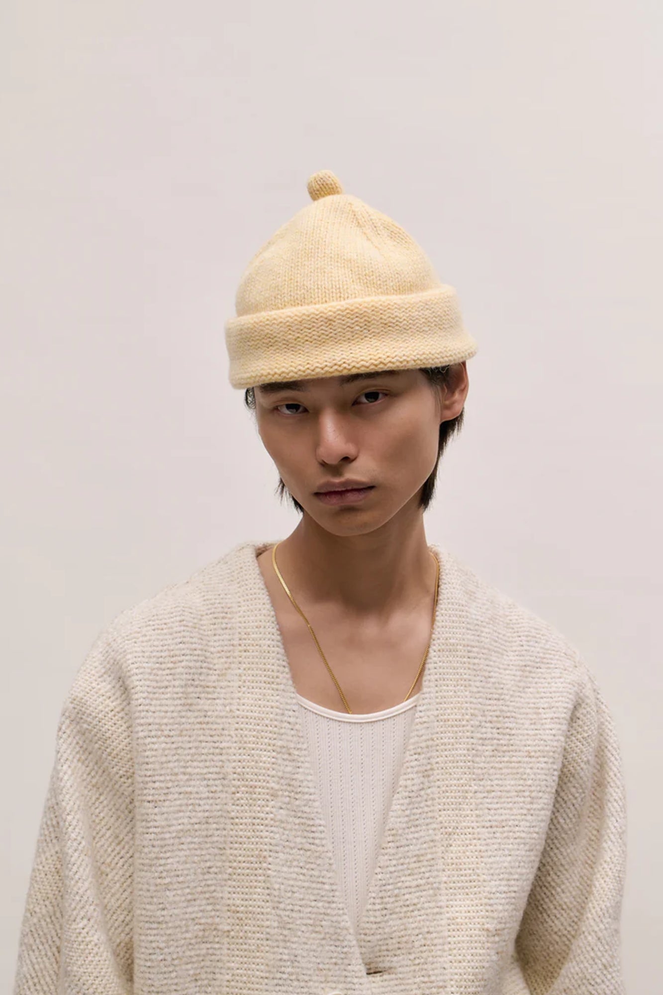 Zaajee Lamb Beanie Buttermilk