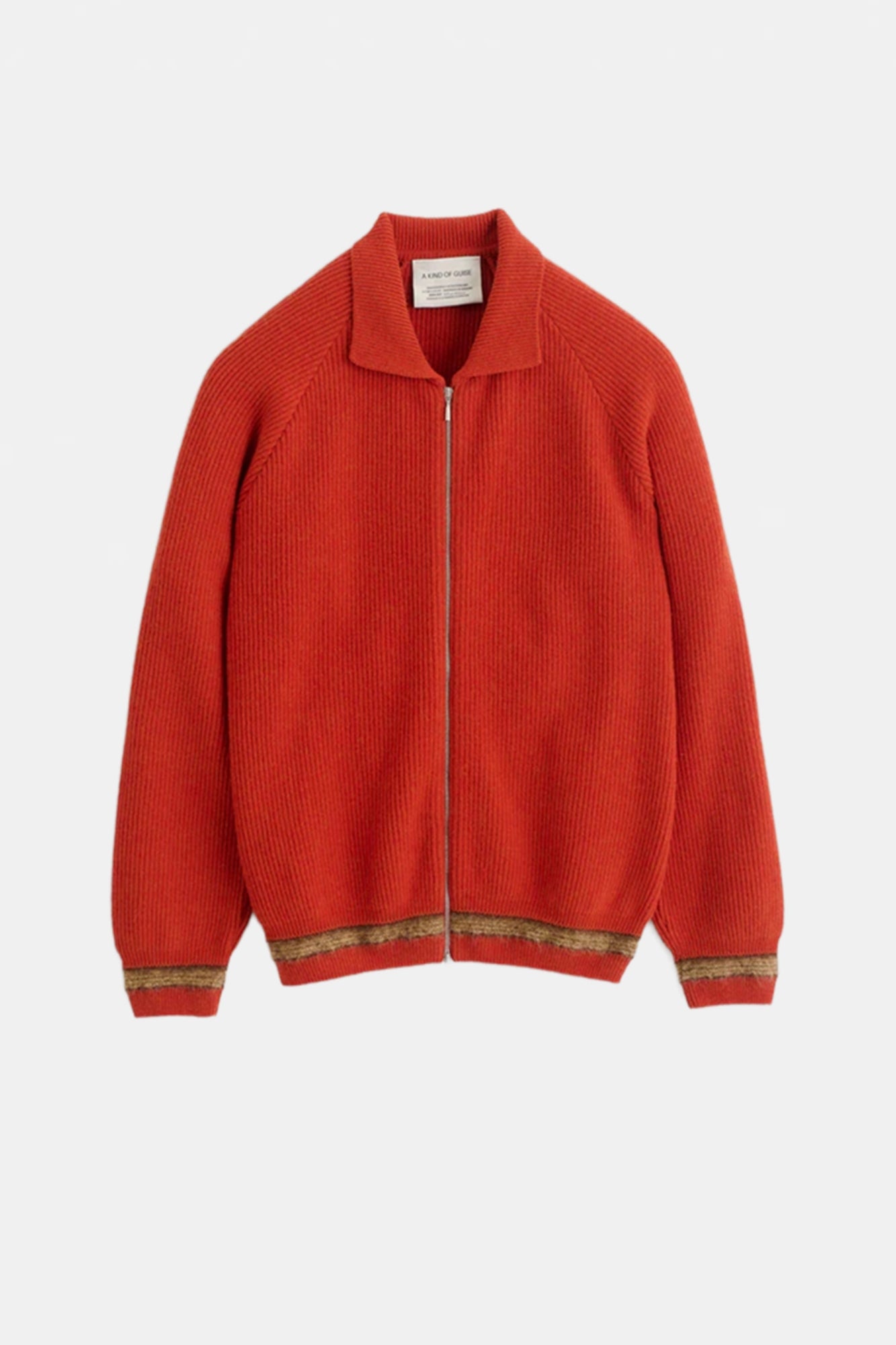 Zaya Merino Zip Jacket Orange