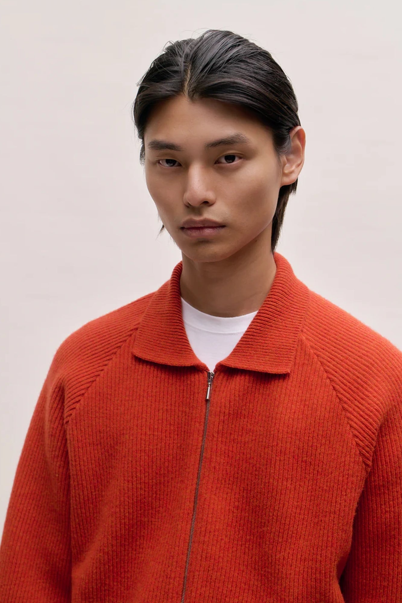 Zaya Merino Zip Jacket Orange