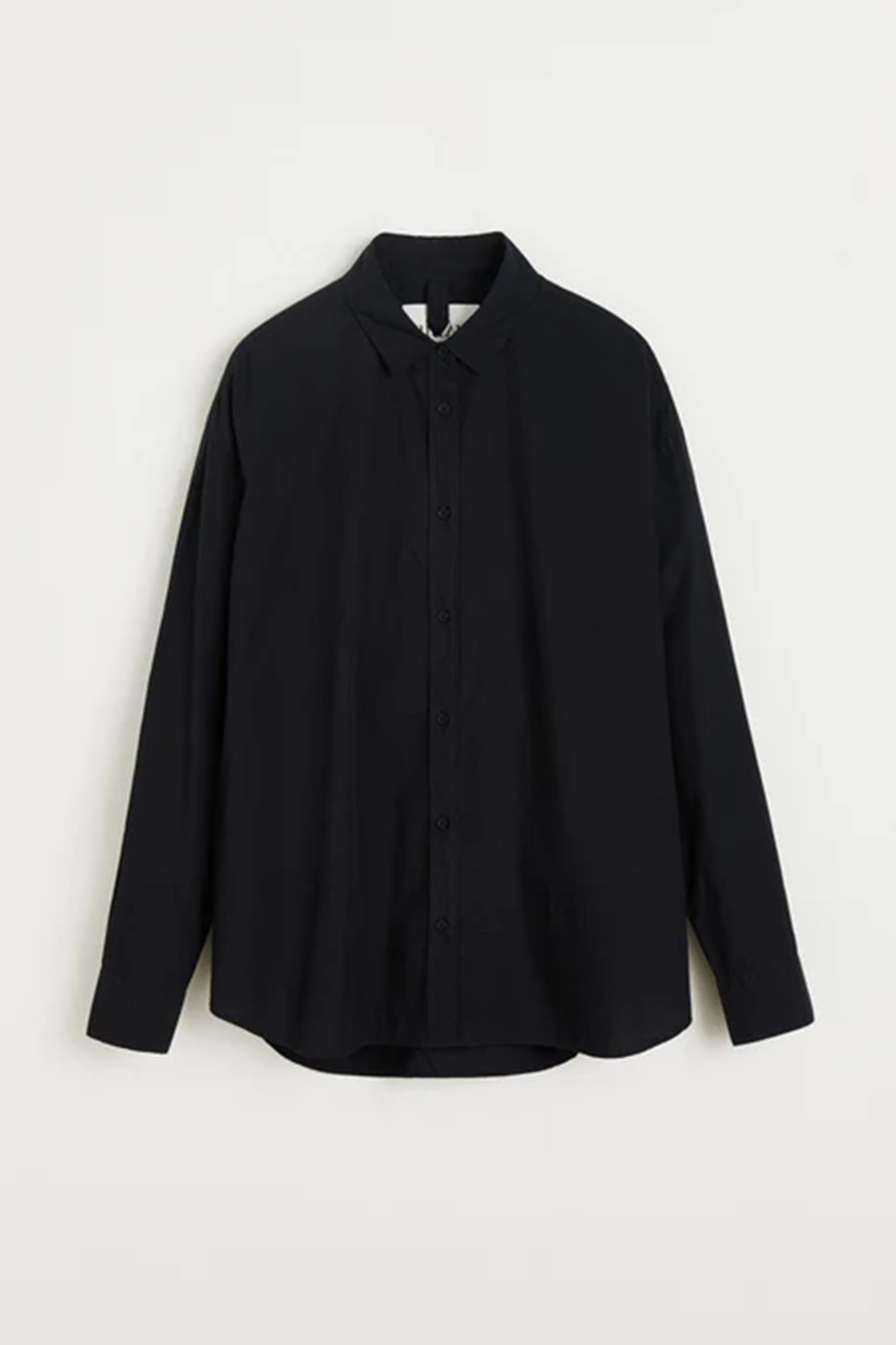 Shirt Poplin Black Navy