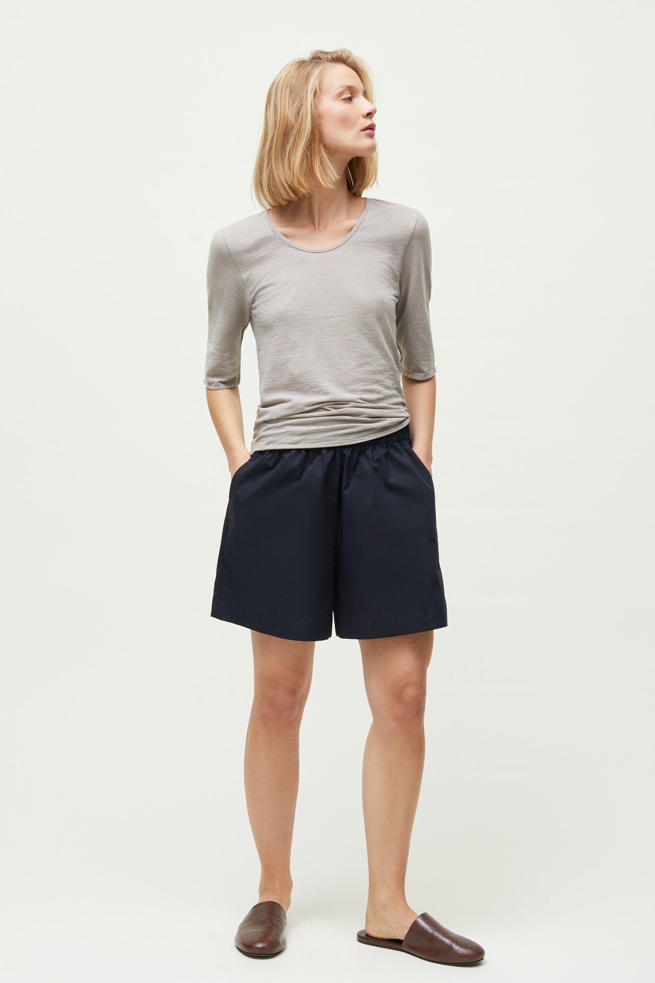 Shorts Long Black Navy