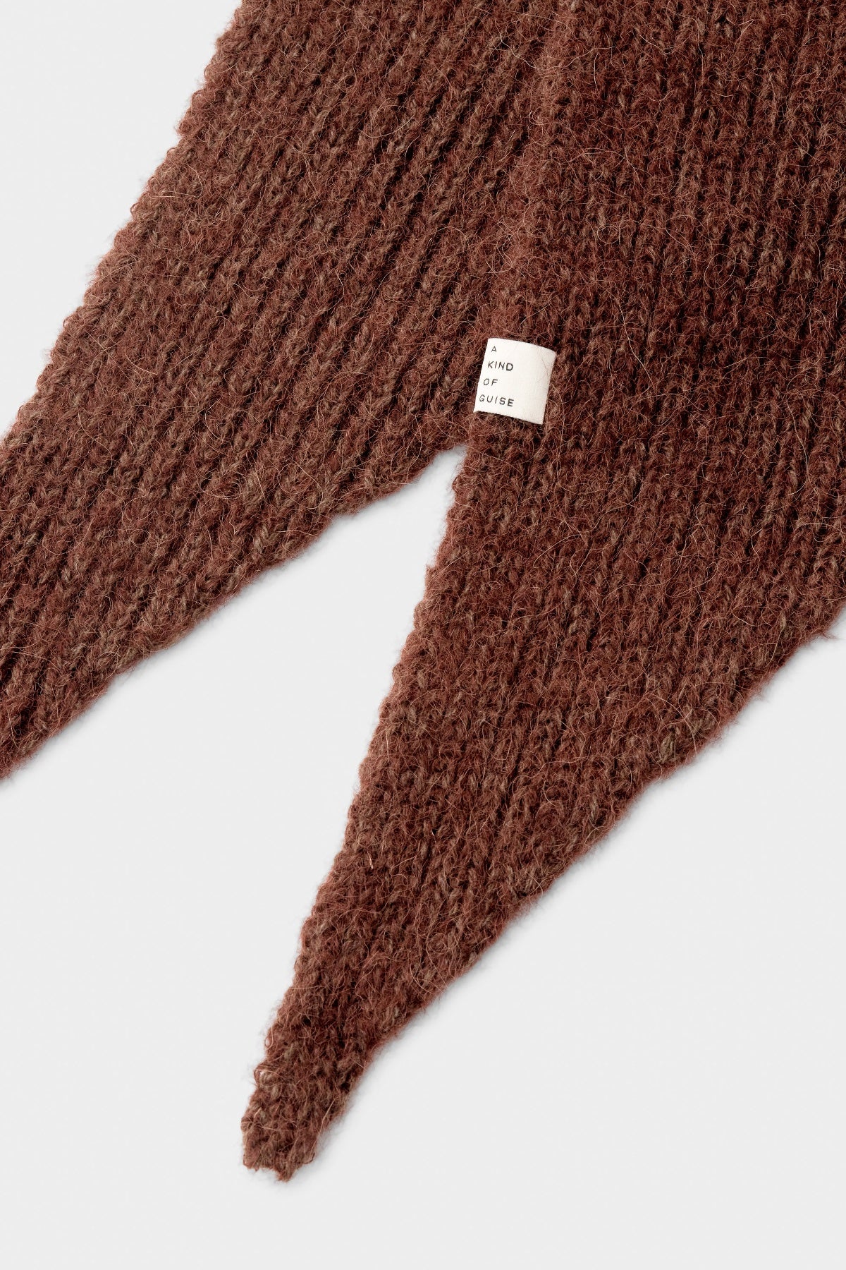 Bisa Hooded Scarf Chocolate Brown